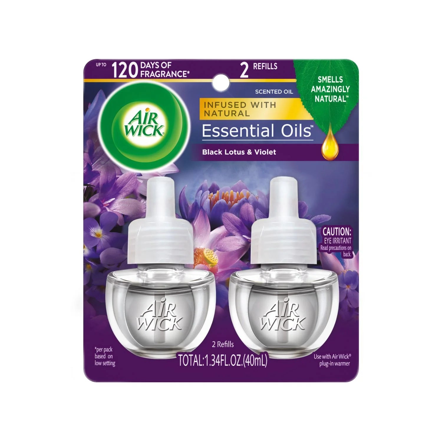 Air Wick Plug-In Scented Oil Air Freshener Warmer Refills, Black Lotus and - View 2