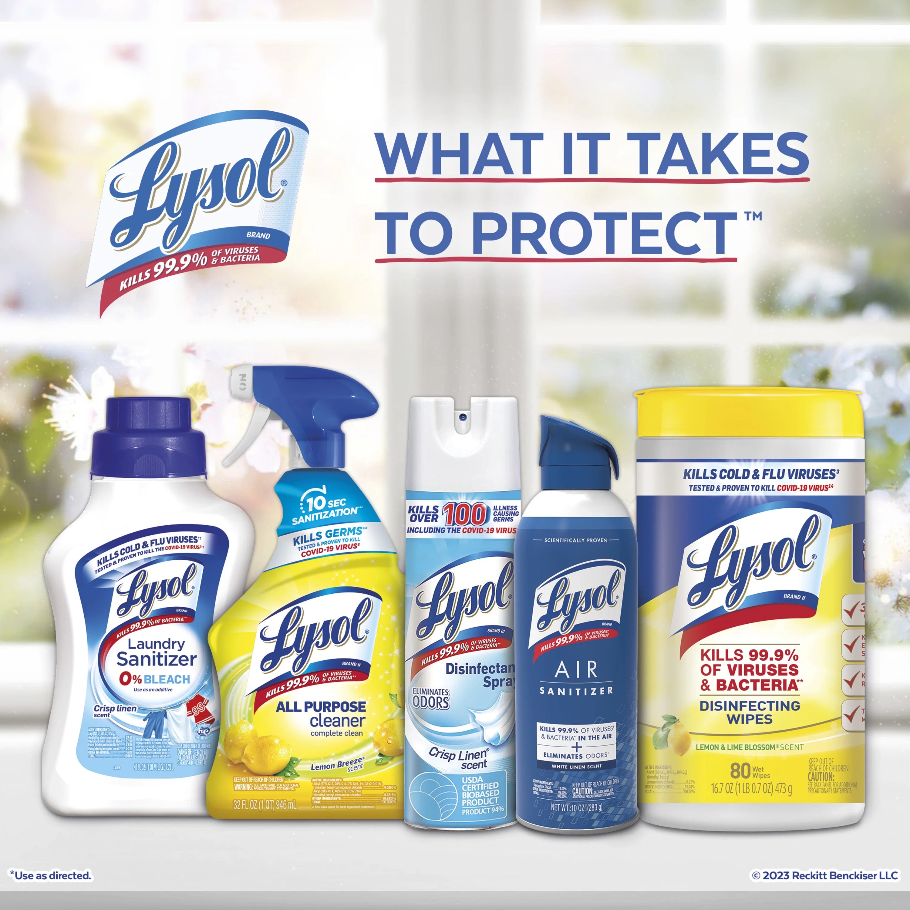 Lysol Air Sanitizer Spray - White Linen Scent, 10 oz (pack of 2) - View 5