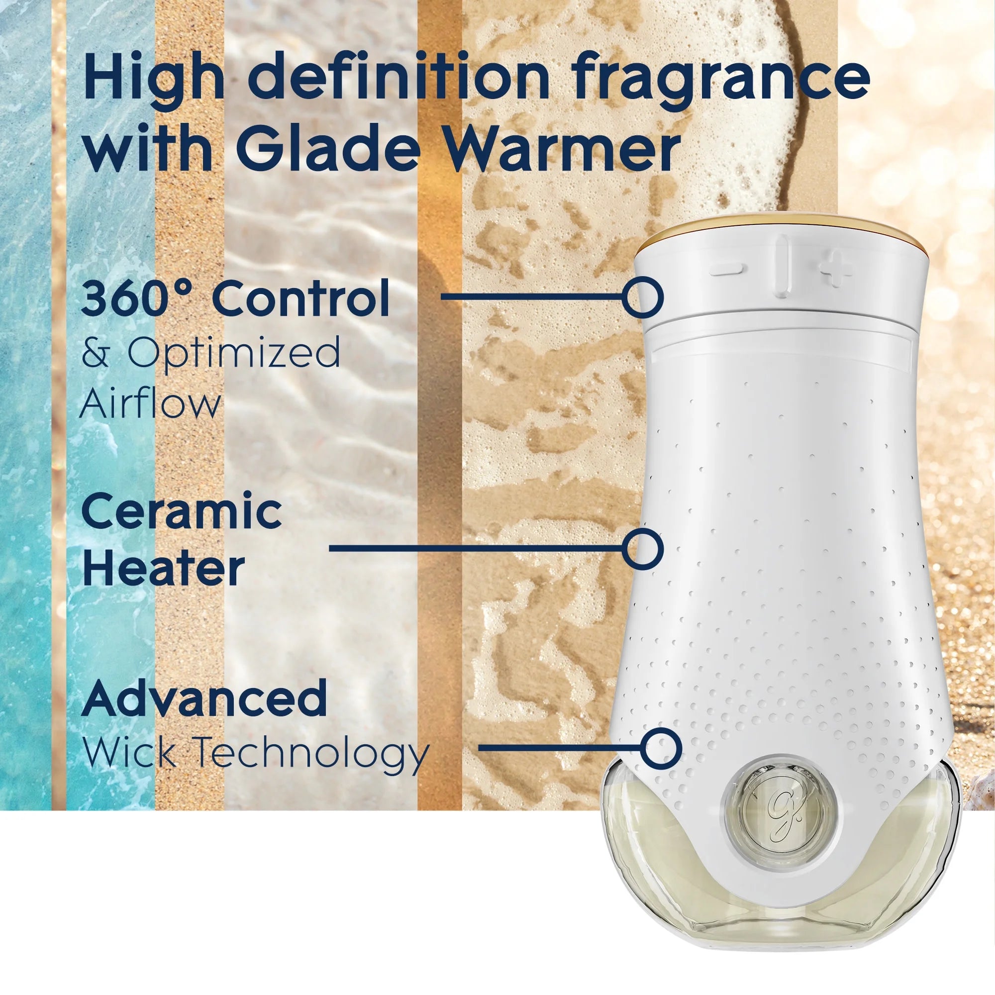 Glade PlugIns Scented Oil 5 Refills, Air Freshener, Aqua Waves, Essential Oil - View 5