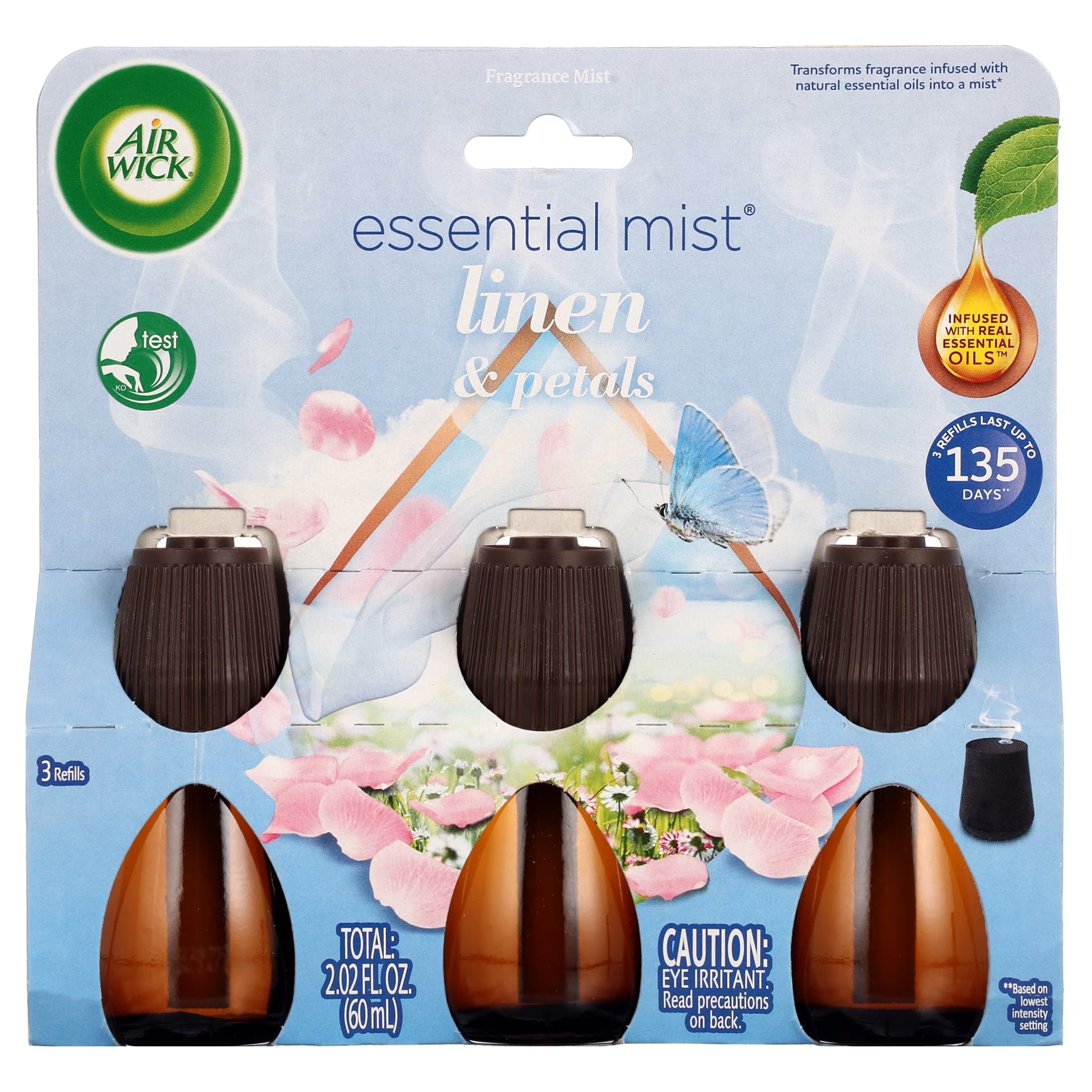 Air Wick Essential Mist Scented Oil Air Freshener Diffuser Refills, Linen and