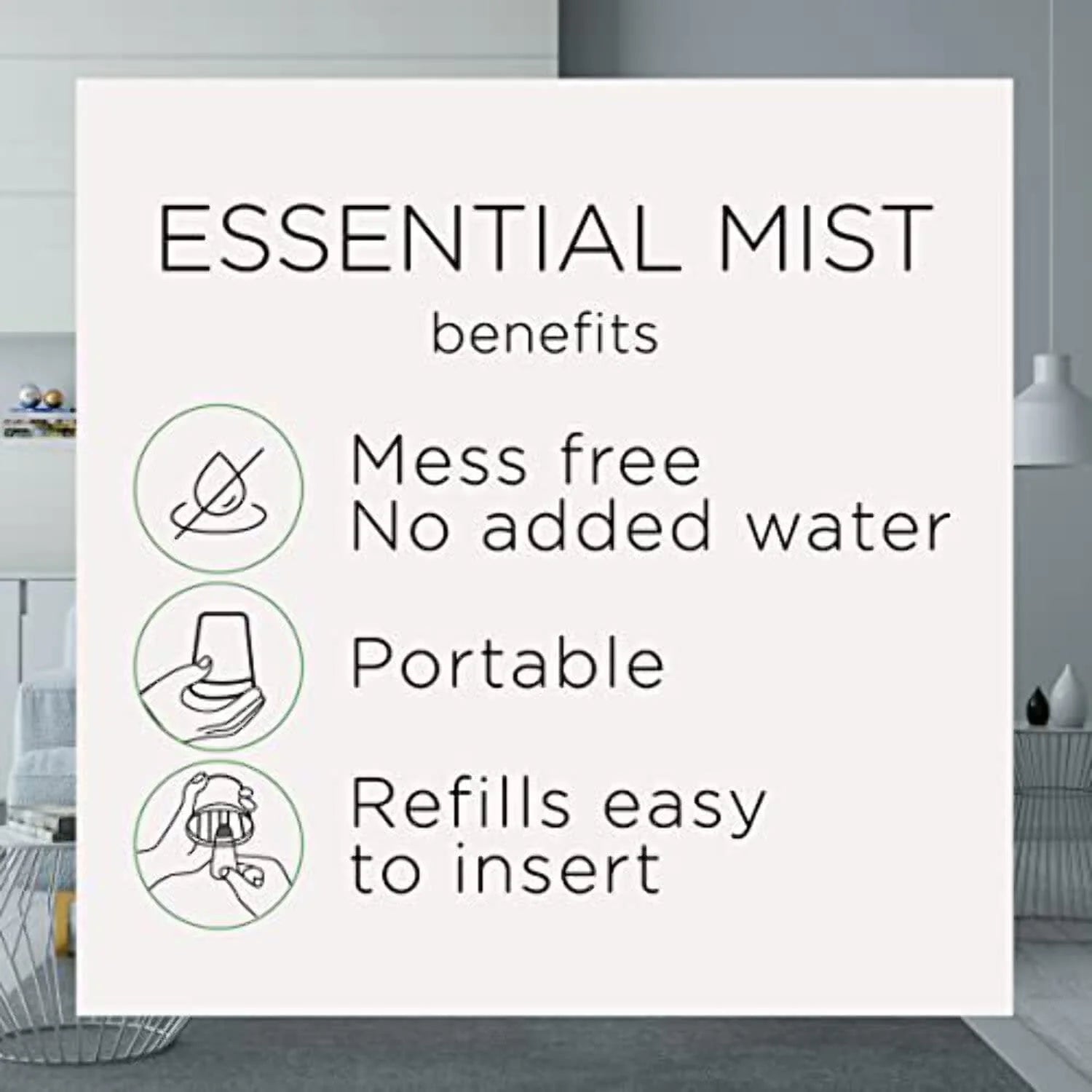 Air Wick Essential Mist Scented Oil Air Freshener Diffuser Refills, Linen and - View 3