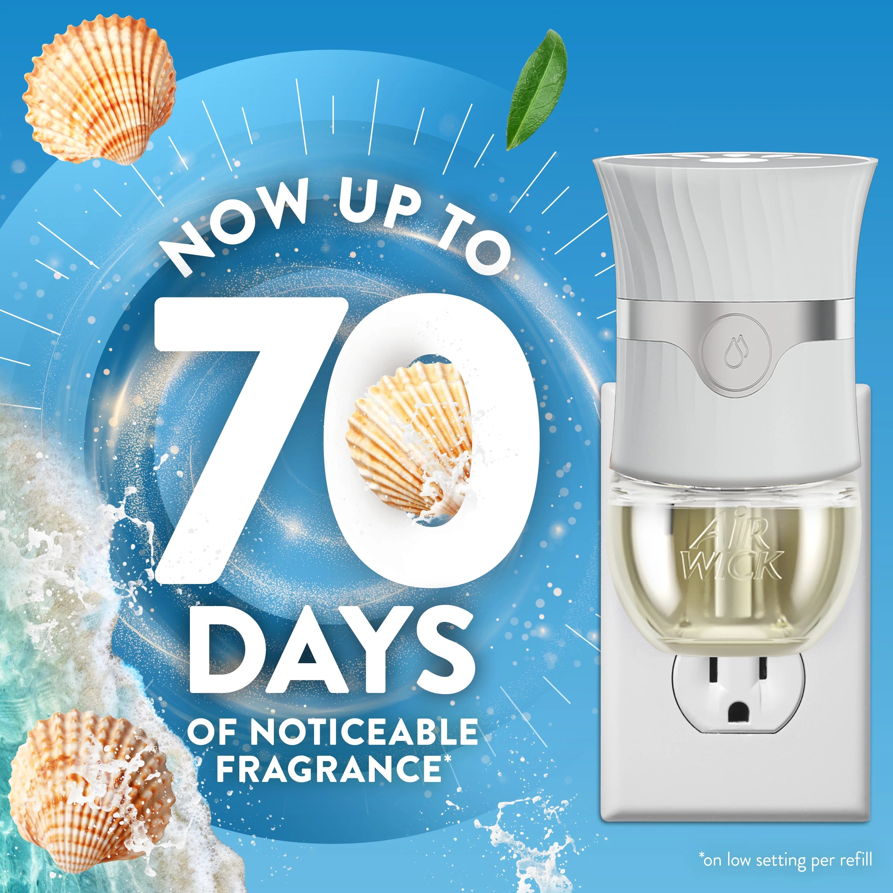 Air Wick Plug-In Scented Oil Air Freshener Warmer Refills, Calming Sea Spray - View 2