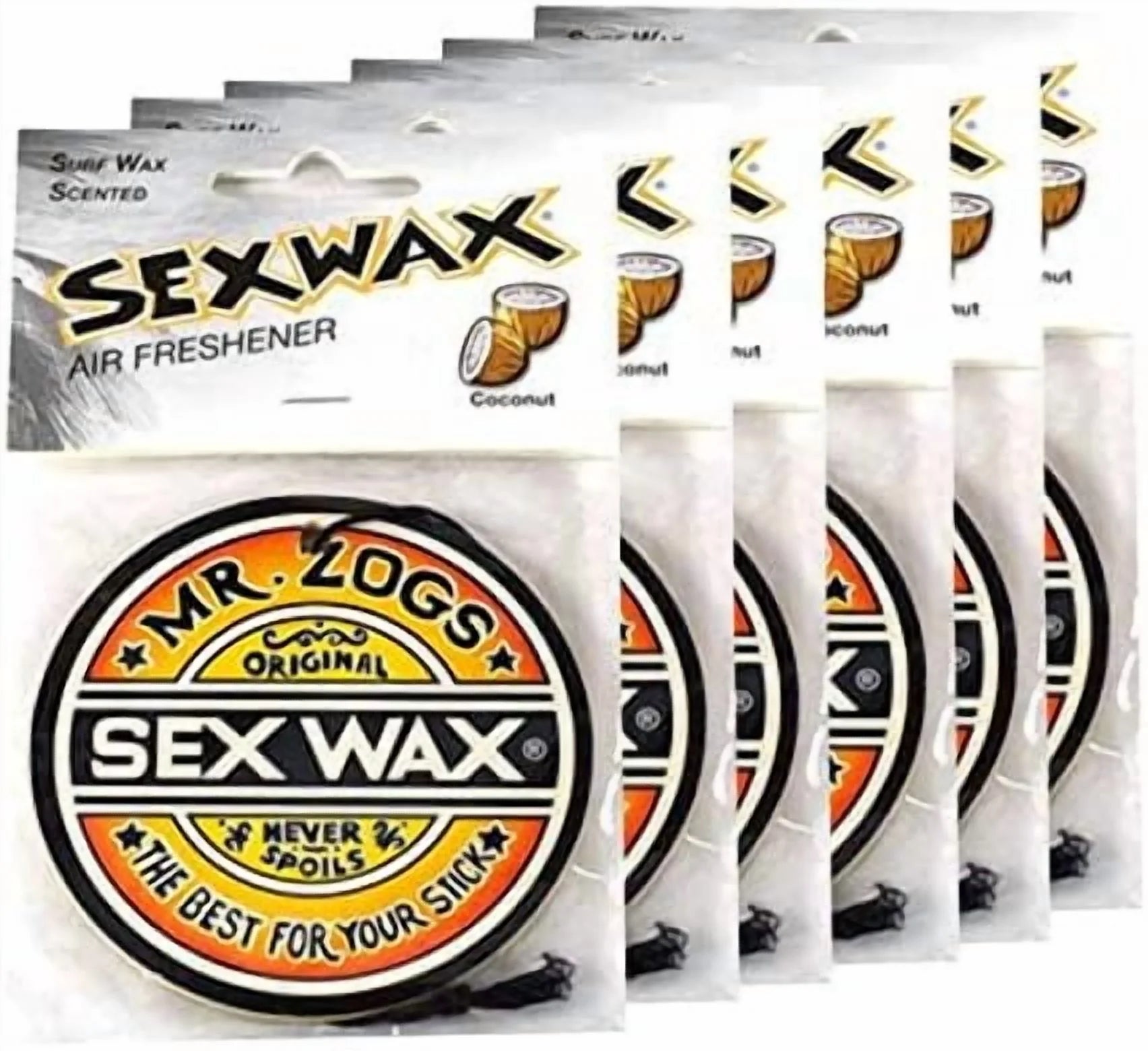 Sex Wax Long-Lasting Automotive Air Fresheners, Multicolor, (6 Pack) - View 2