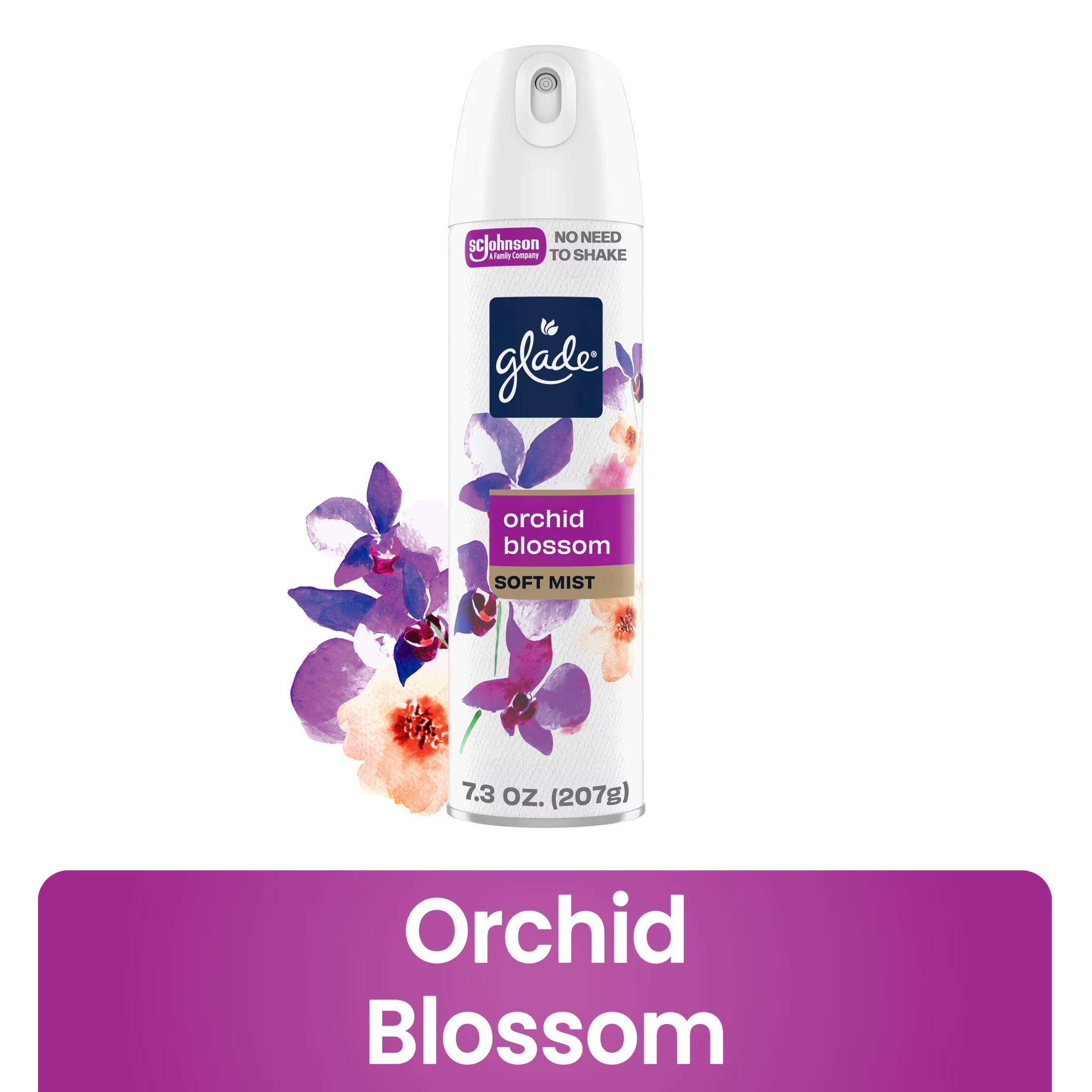 Glade® Odor Fighting Soft Mist Air Freshener Room Spray, Orchid Blossom,