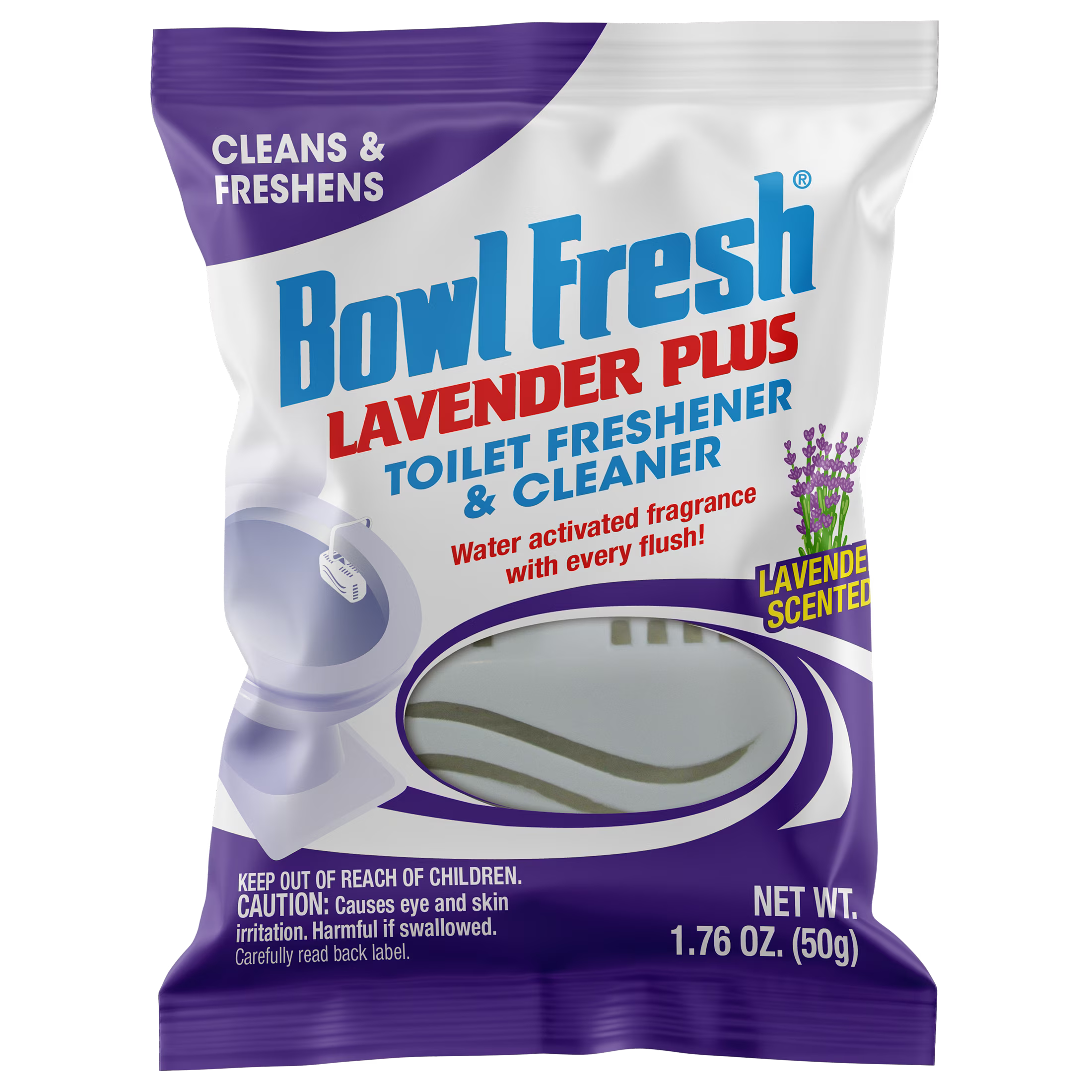 Bowl Fresh Lavender Plus Toilet Freshener and Cleaner, 1.76 oz