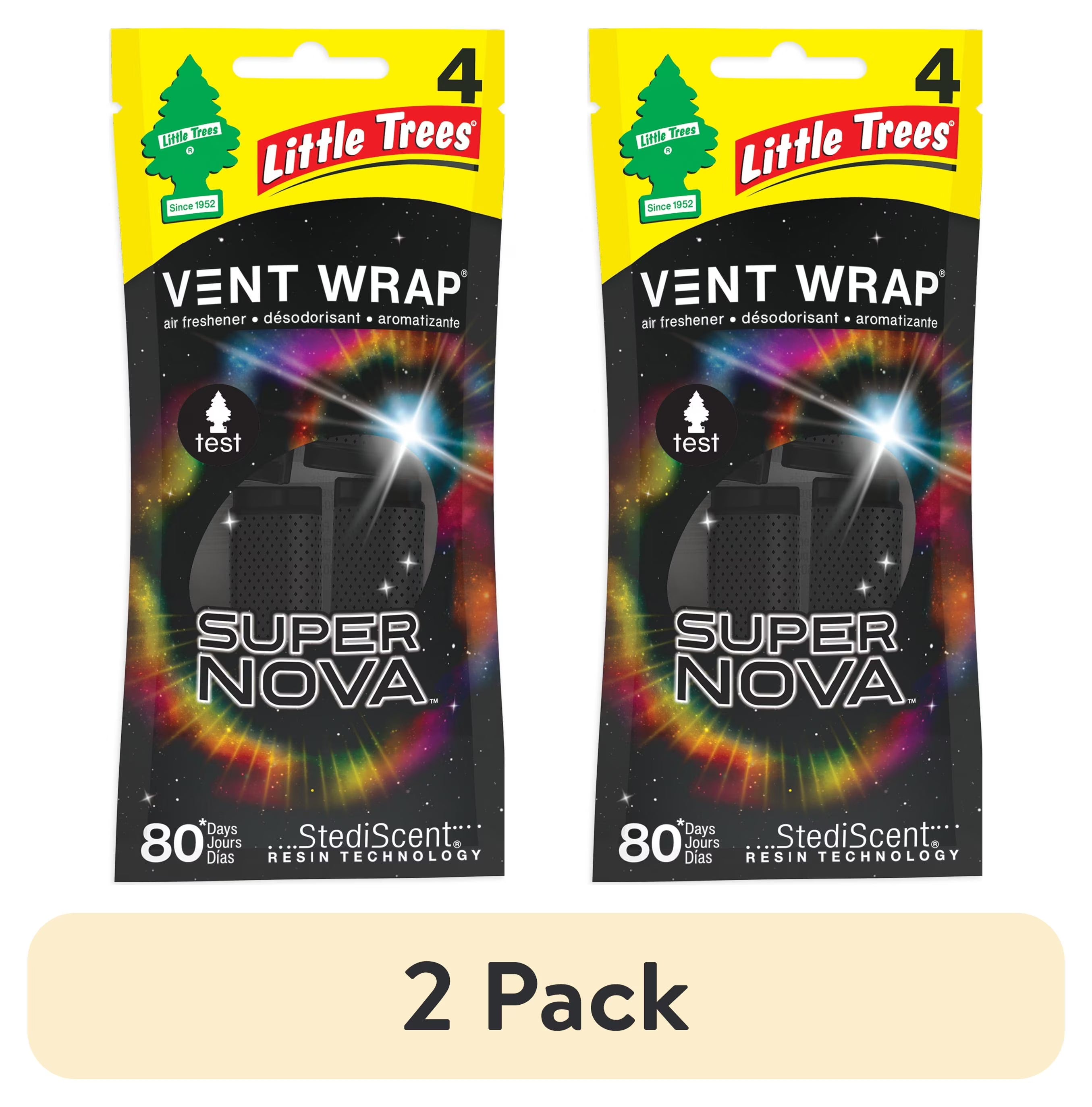 Little Trees Air Freshener Vent Wrap Supernova Fragrance 4-Pack - View 2