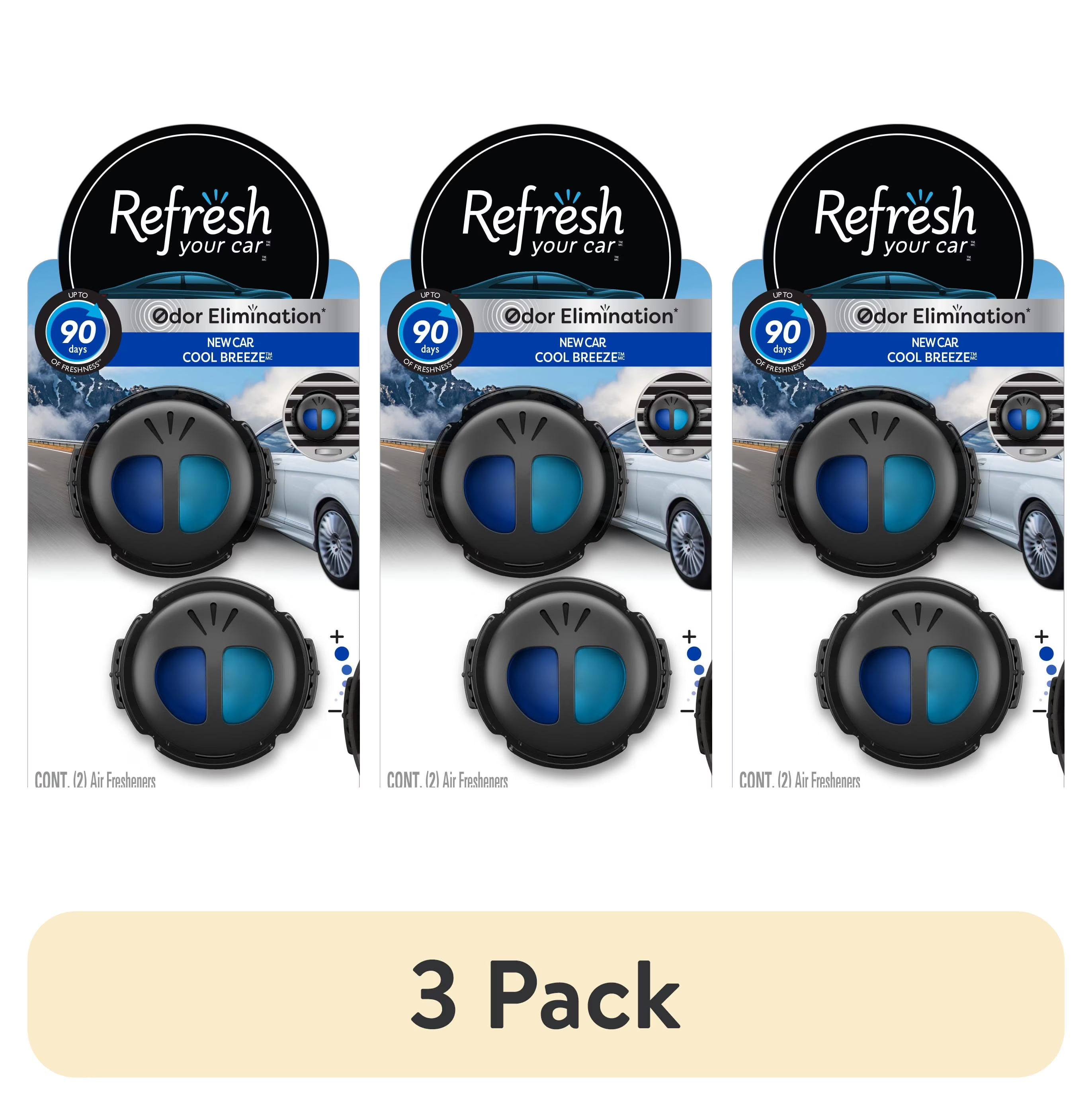 Refresh Your Car! Mini Diffuser Air Freshener (New Car/Cool Breeze Scent, 2 - View 3