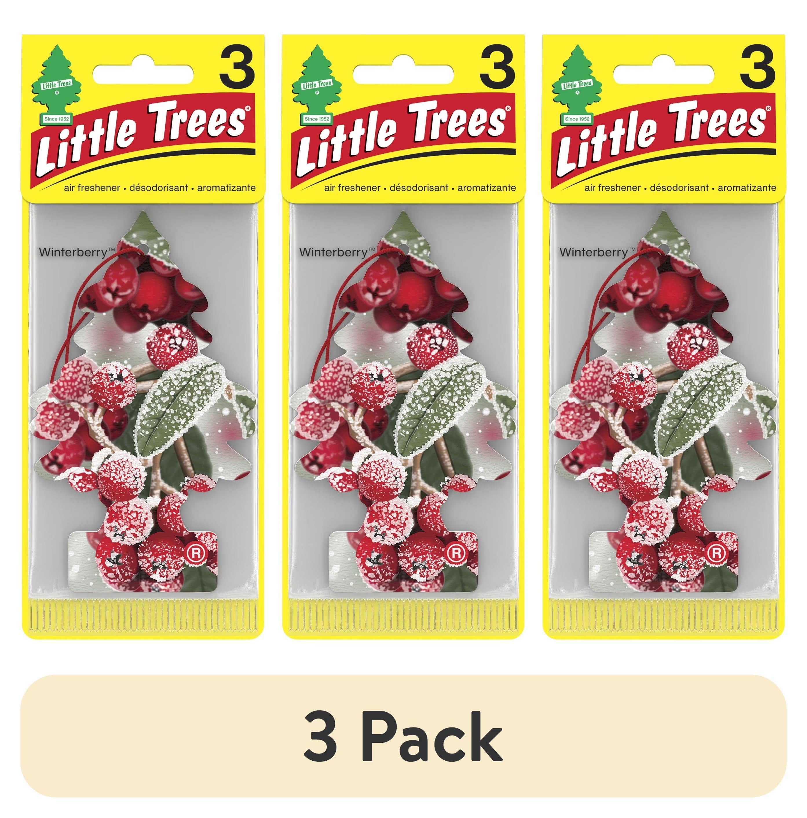 Little Trees Air Fresheners Winterberry Fragrance 3-Pack - View 2