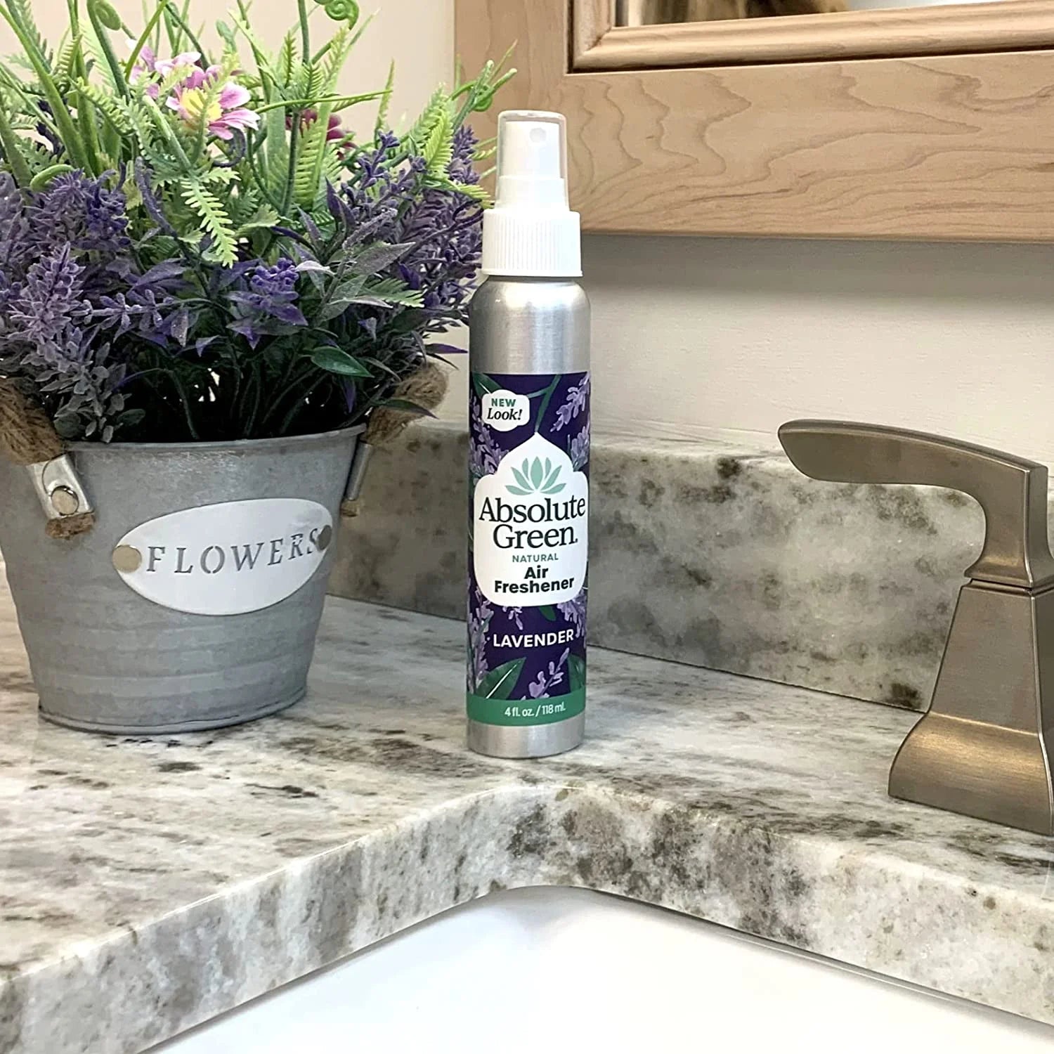 Absolute Green Air Freshener Room Spray, Covers Odors, Lavender Scent, (2 - View 3