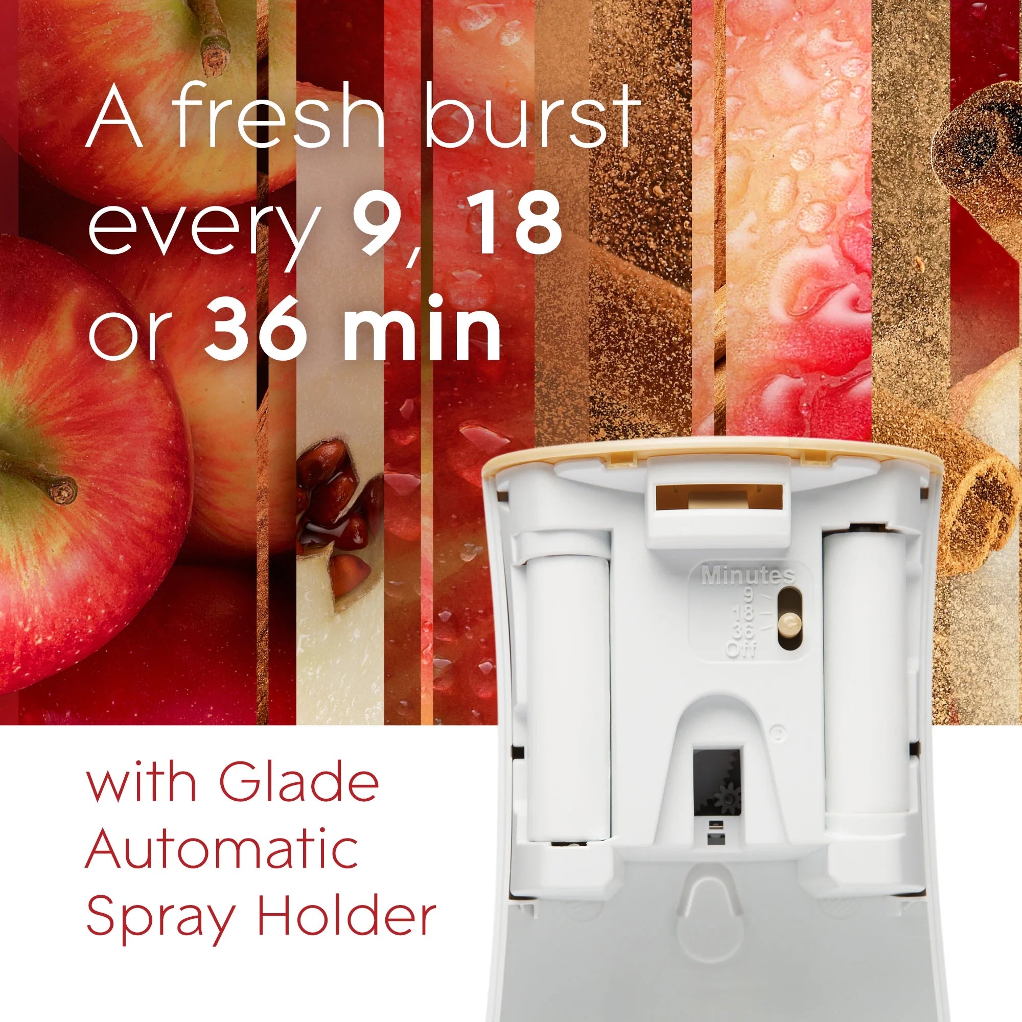 Glade Automatic Spray Refill, Air Freshener, Apple Cinnamon, 6.2 oz - View 3