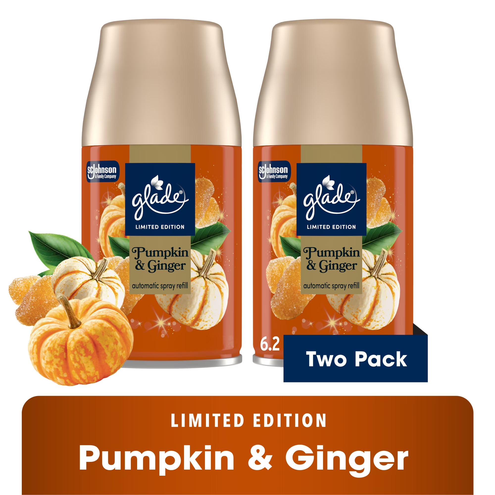 Glade® Automatic Spray Air Freshener Refill, Christmas Holiday Pumpkin &