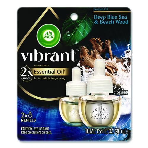Air Wick Vibrant Plug-In Scented Oil Air Freshener Warmer Refills, Deep Blue - View 2