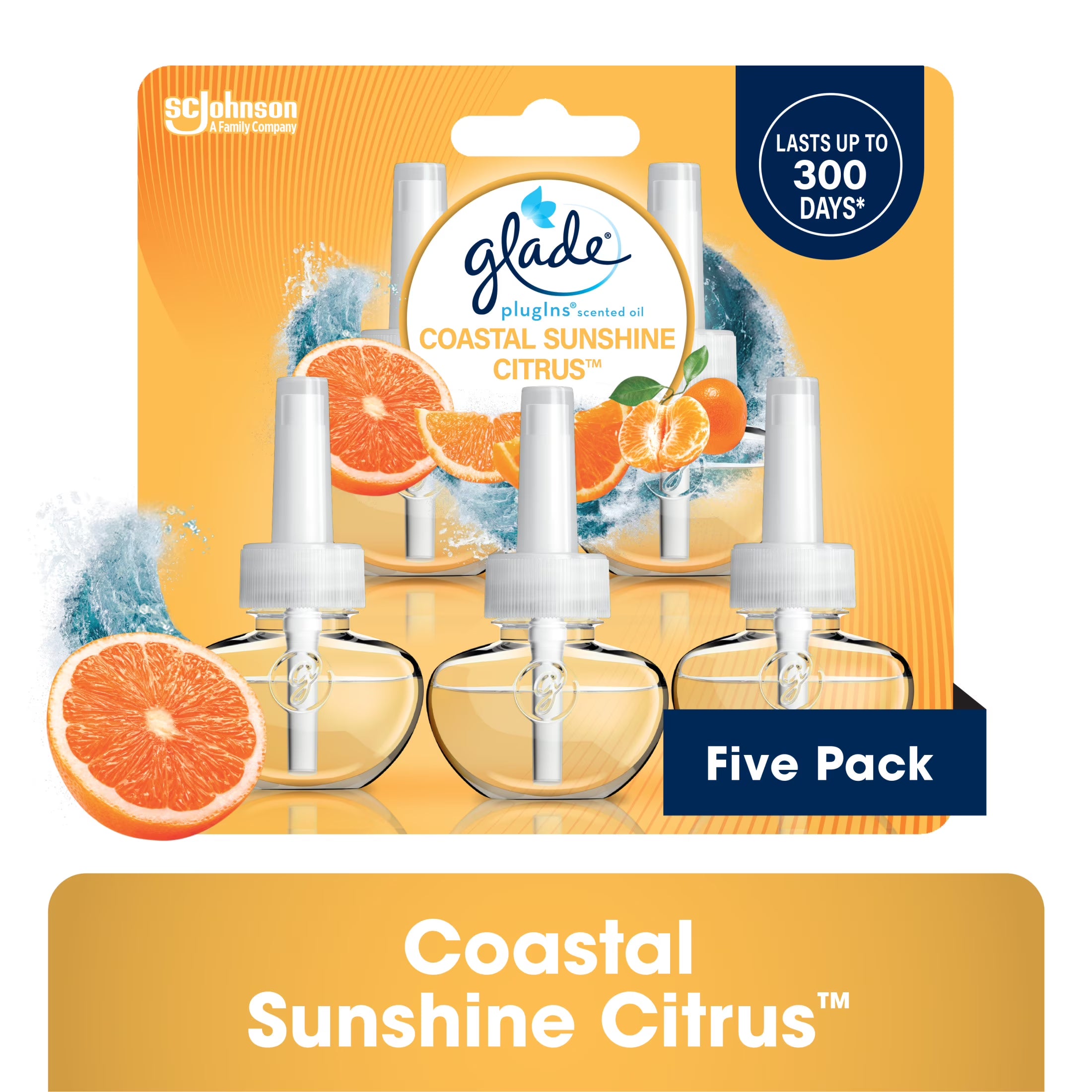 Glade PlugIns Air Freshener Refills, Mothers Day Gifts, Coastal Sunshine