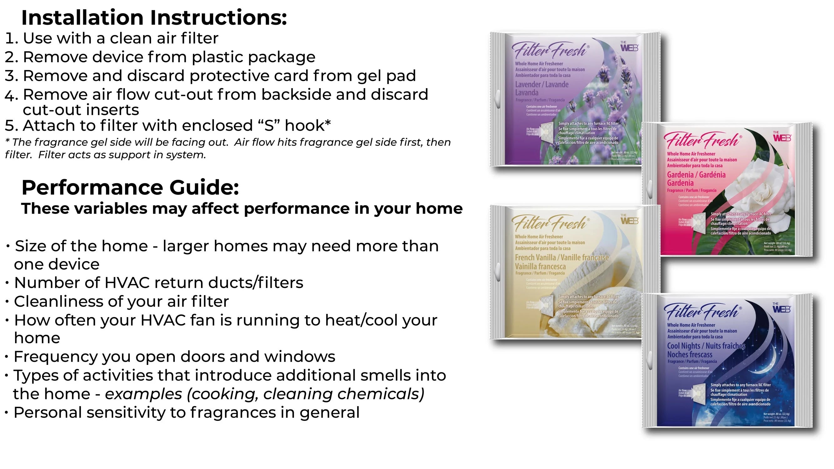The WEB FilterFresh Whole Home Gardenia Air Freshener. Filter scent attaches to - View 3