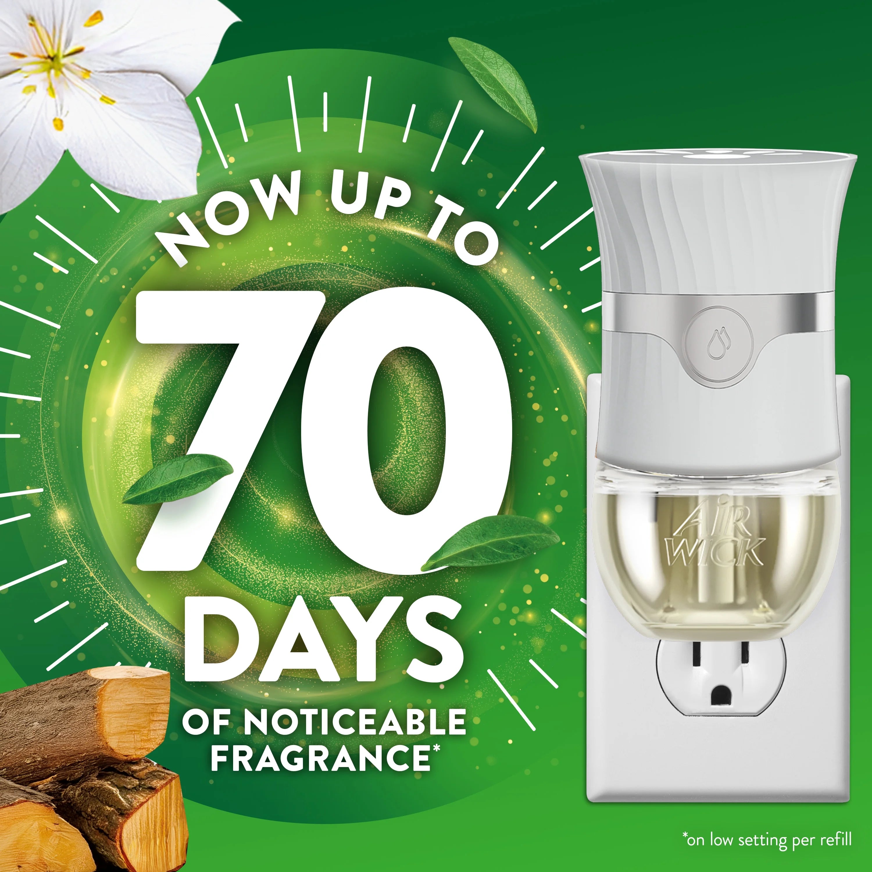 Air Wick Plug-in Scented Oil Air Freshener Warmer Refills, Warm Woods and - View 2
