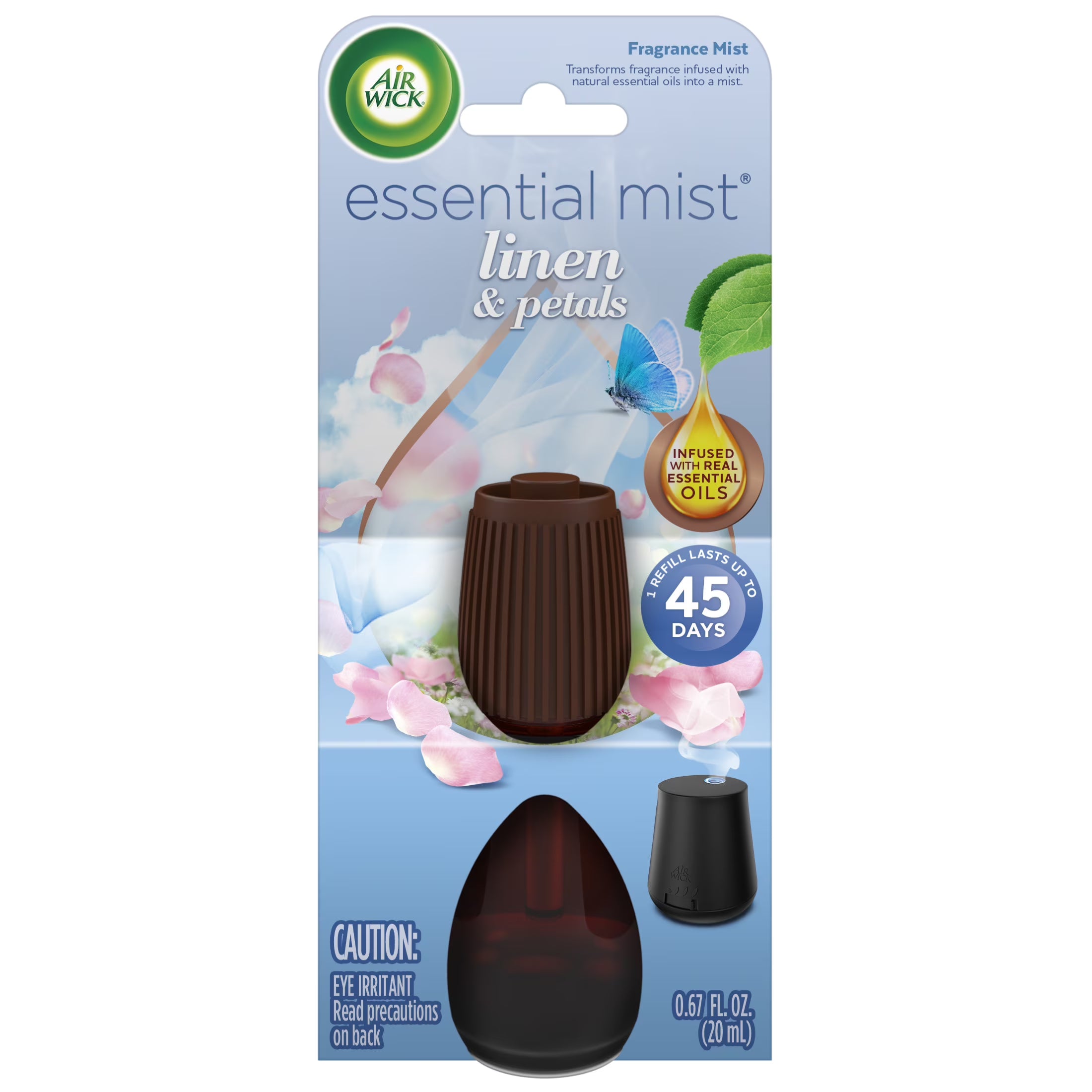 Air Wick Essential Mist Scented Oil Air Freshener Diffuser Refill, Linen and