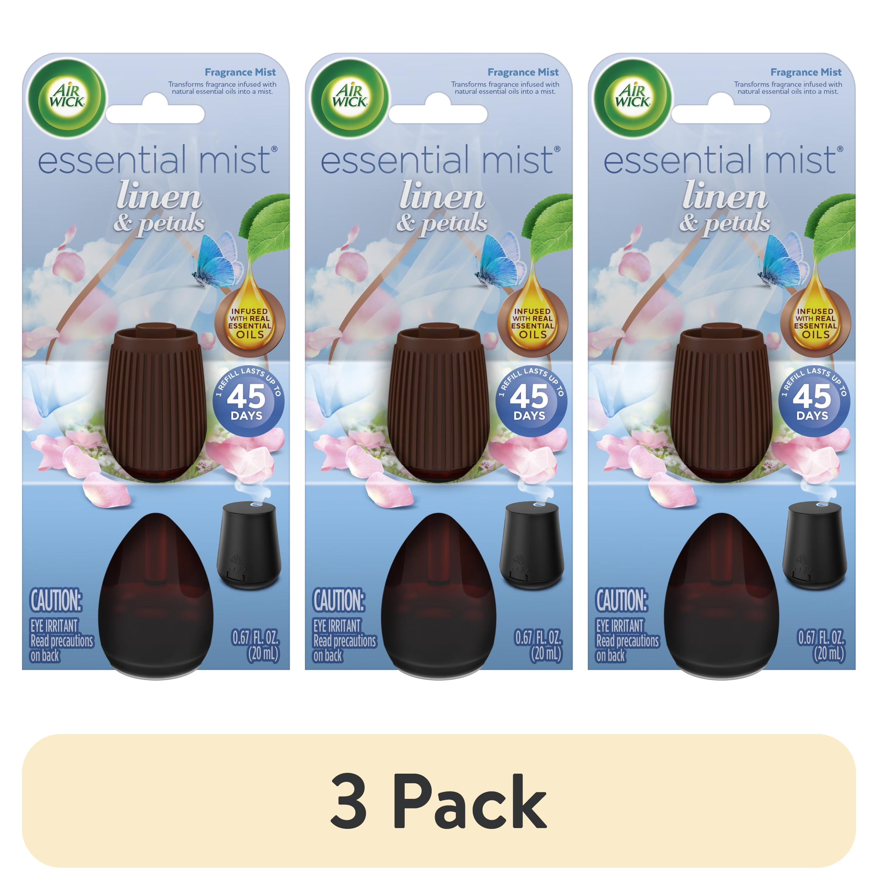 Air Wick Essential Mist Scented Oil Air Freshener Diffuser Refill, Linen and - View 2