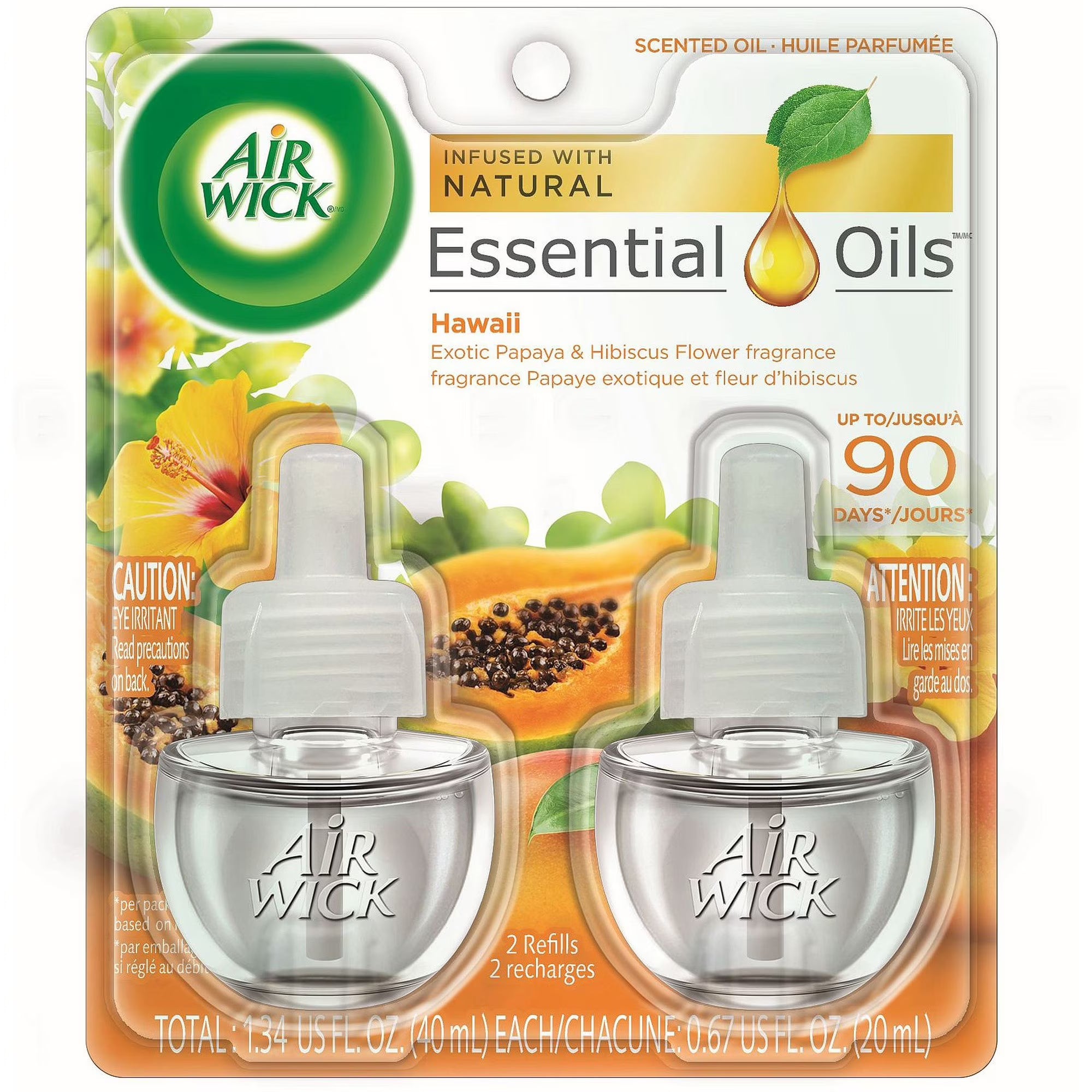 Air Wick Plug-In Scented Oil Air Freshener Warmer Refills, Hawaii Exotic Papaya - View 2