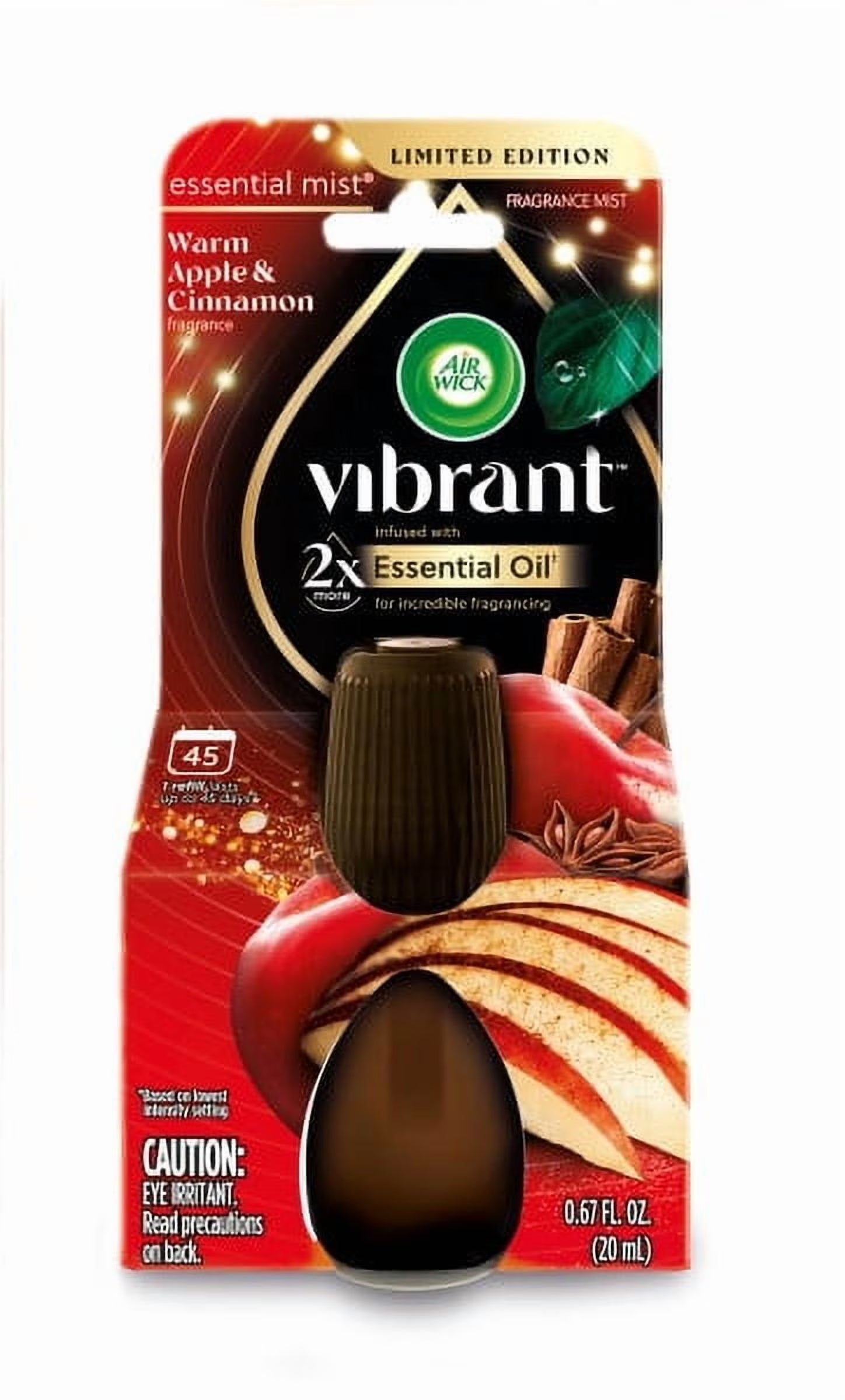 Air Wick Essential Mist Vibrant Scented Oil Air Freshener Diffuser Refill, Warm