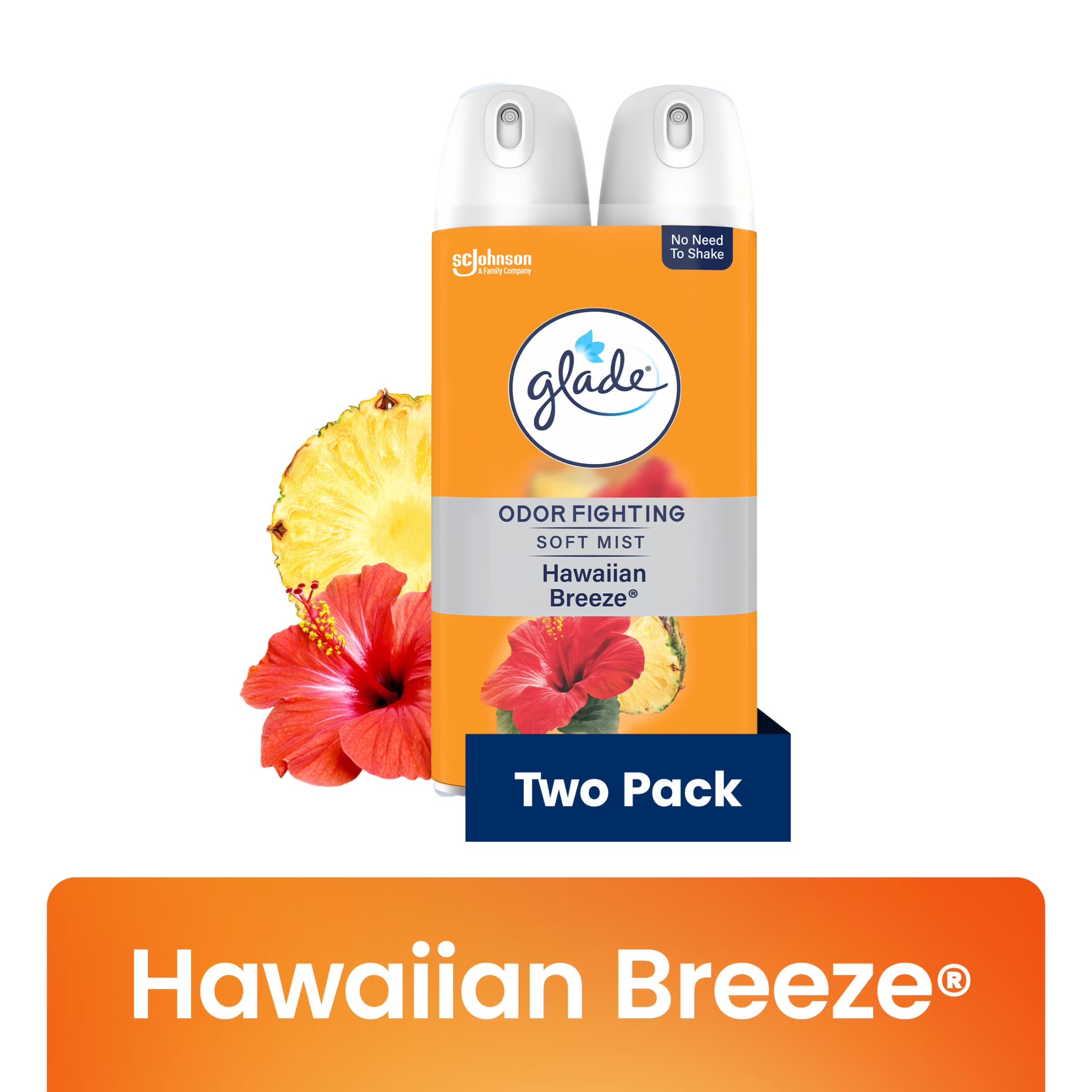 Glade Odor Fighting Soft Mist Air Freshener Room Spray, Hawaiian Breeze,