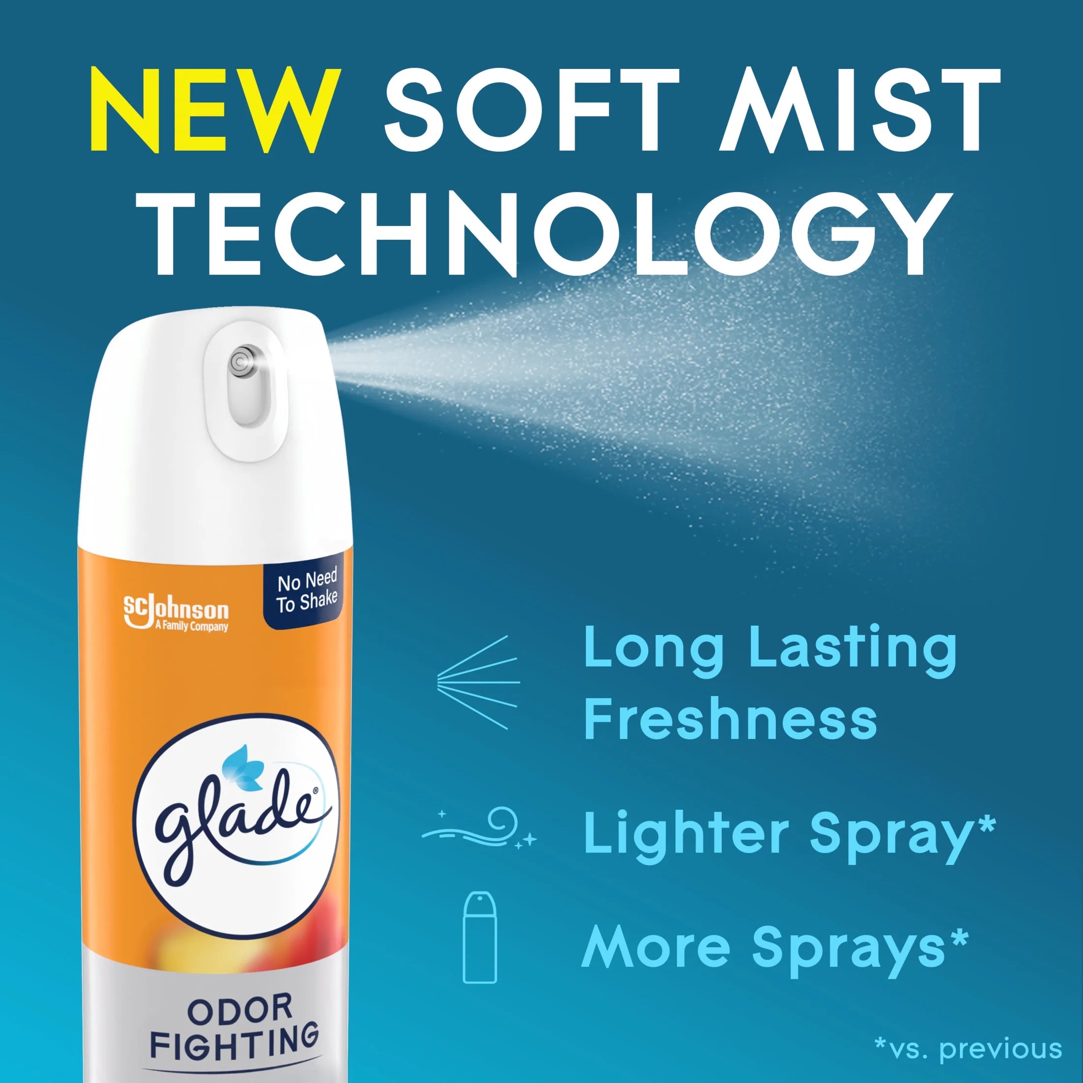 Glade Odor Fighting Soft Mist Air Freshener Room Spray, Hawaiian Breeze, - View 2