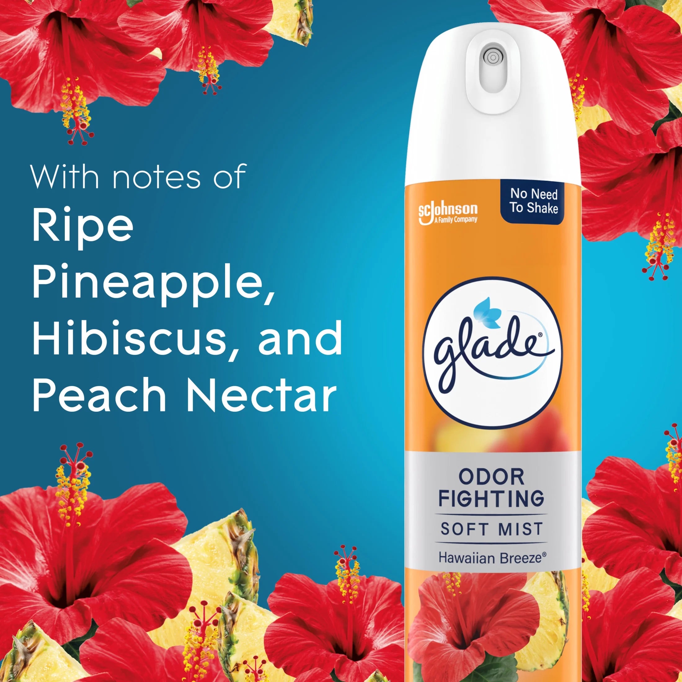 Glade Odor Fighting Soft Mist Air Freshener Room Spray, Hawaiian Breeze, - View 4