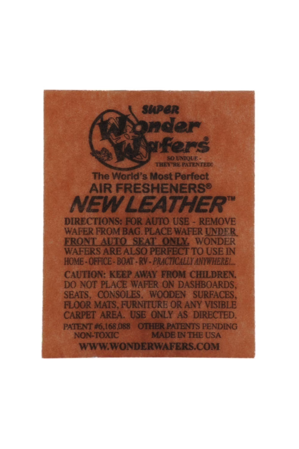 Wonder Wafers Air Fresheners Individually Wrapped, New Leather Fragrance - View 2