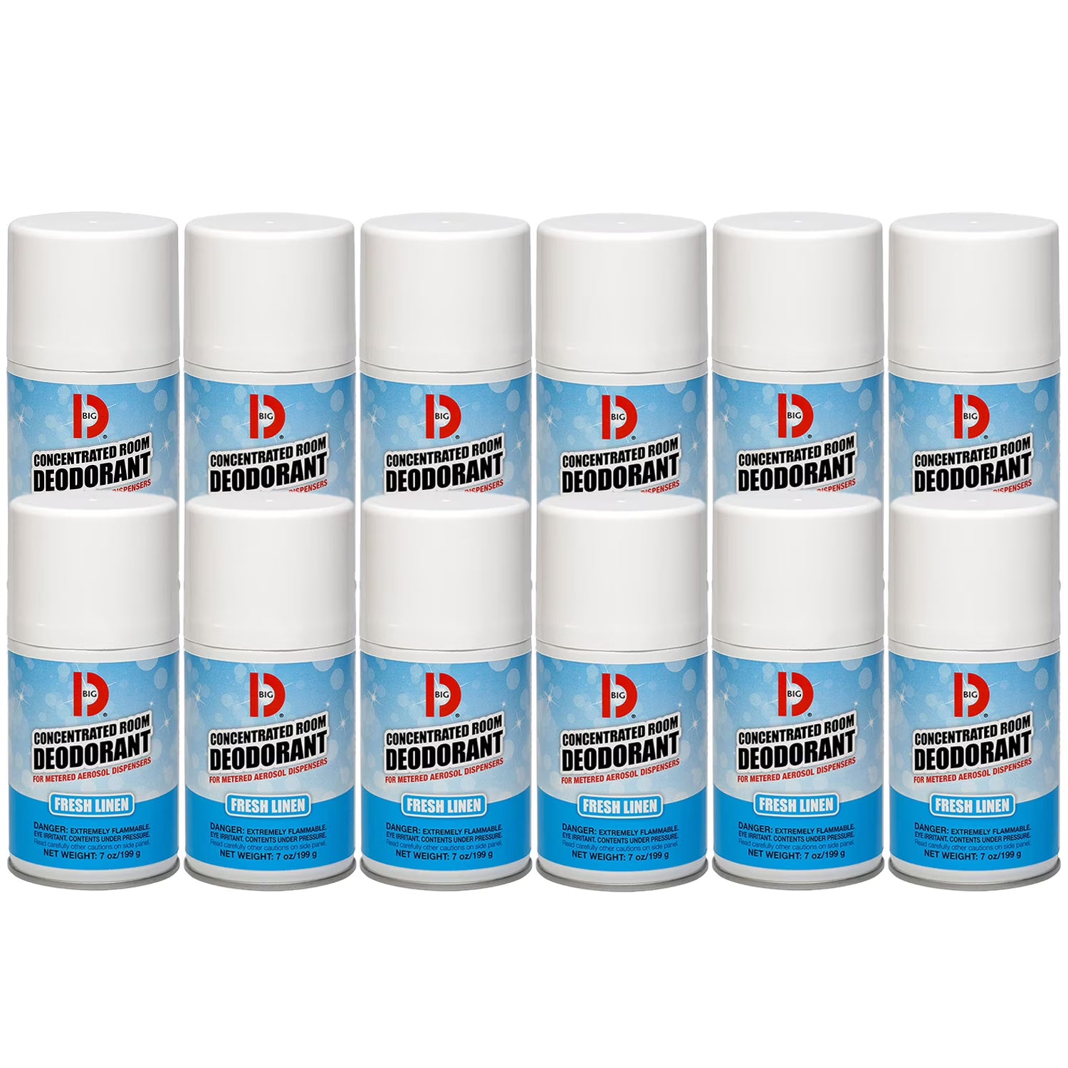 Metered Concentrated Room Deodorant, Fresh Linen Scent, 7 Oz Aerosol Spray,