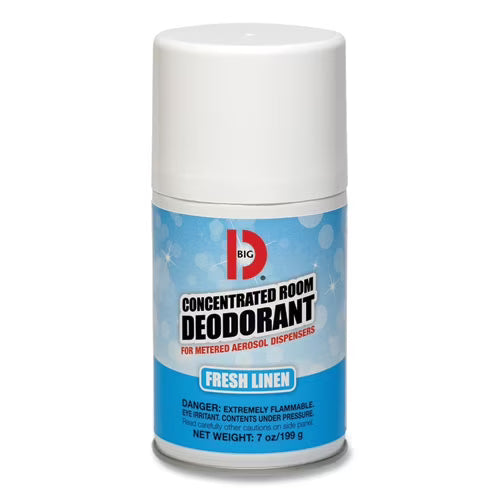 Metered Concentrated Room Deodorant, Fresh Linen Scent, 7 Oz Aerosol Spray, - View 2