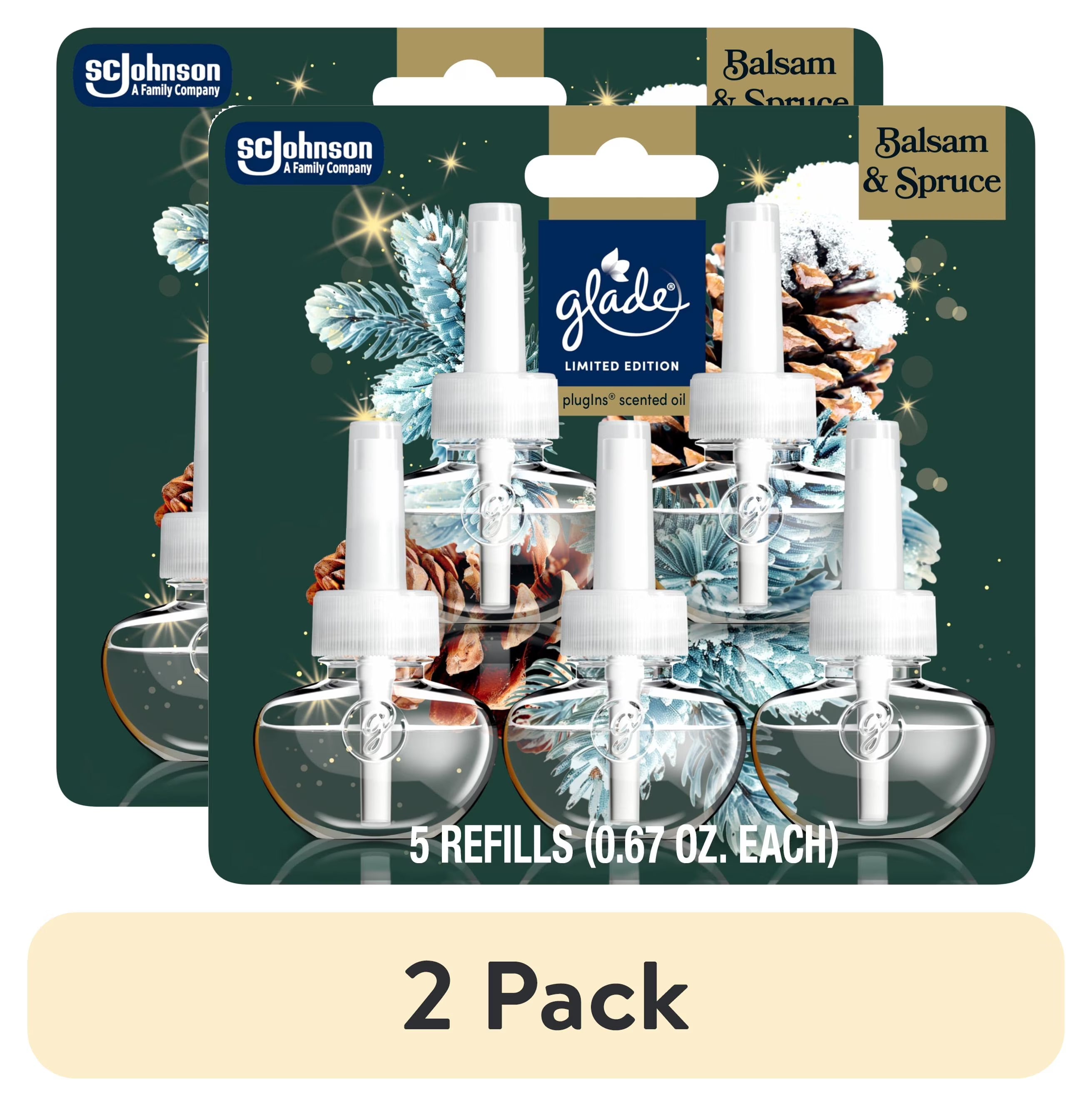 Glade® PlugIns® Refills Air Freshener, Balsam & Spruce, 3.35oz., 5 Count - View 2