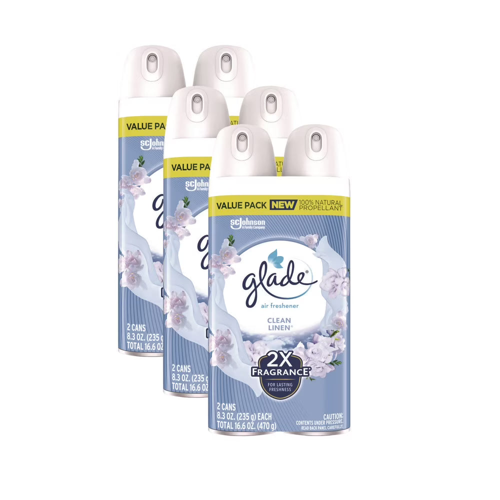 Glade Air Freshener Spray, Clean Linen Scent, Fragrance Infused with Essential - View 2