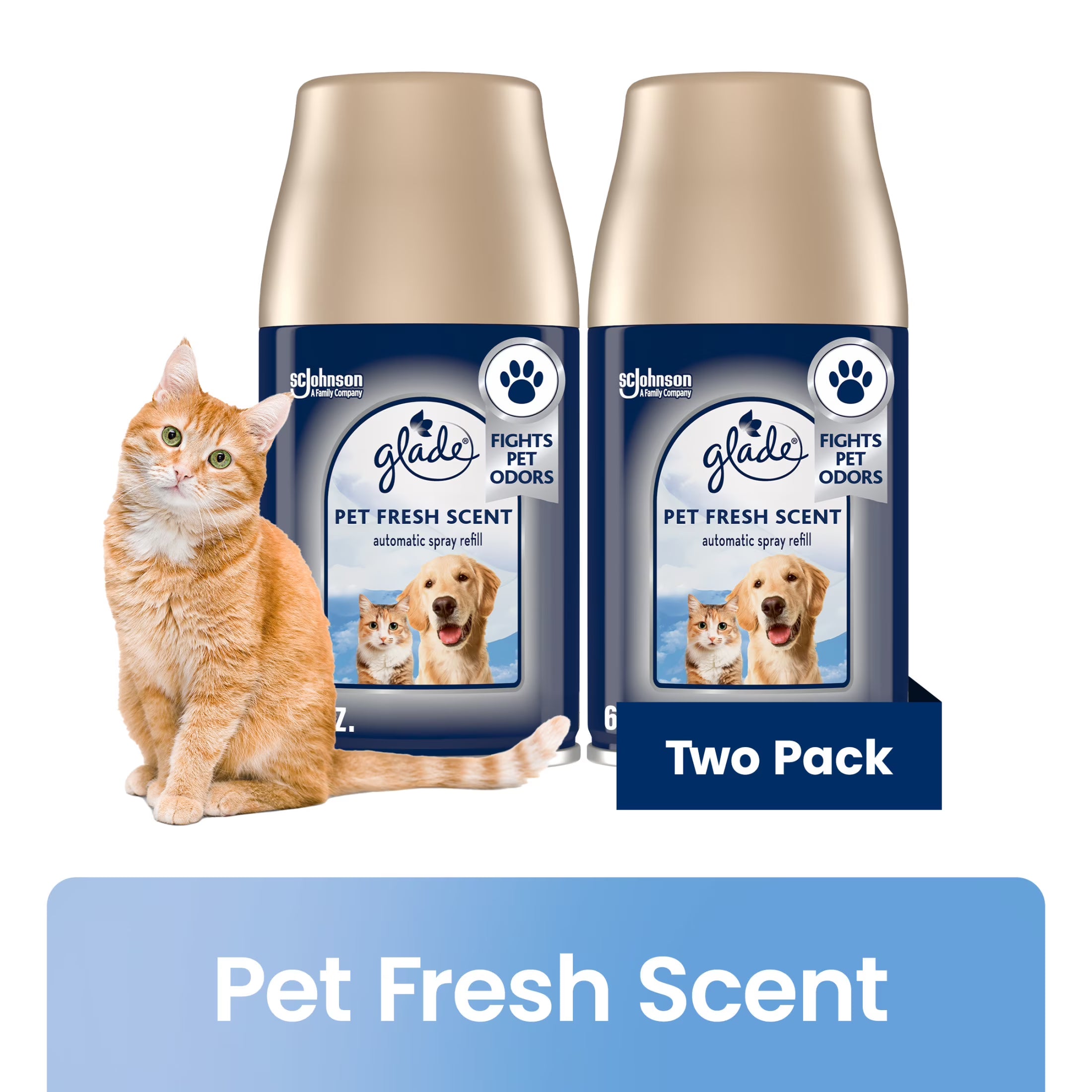 Glade Automatic Spray Refill, Air Freshener for Home and Bathroom, Pet Fresh