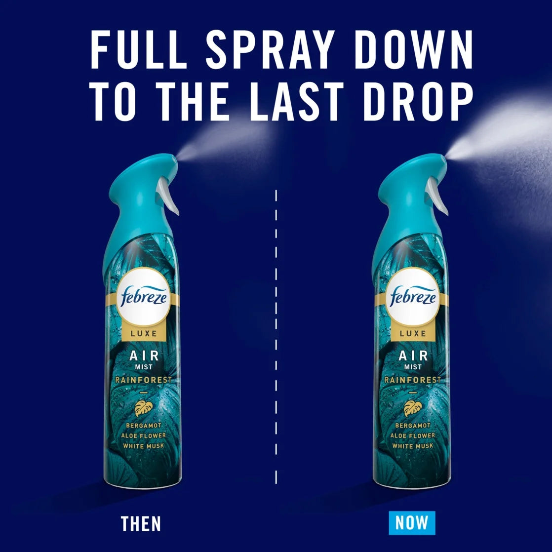 Febreze Air Mist Luxe Air Freshener Spray, Rainforest Scent, 8.1oz - View 4