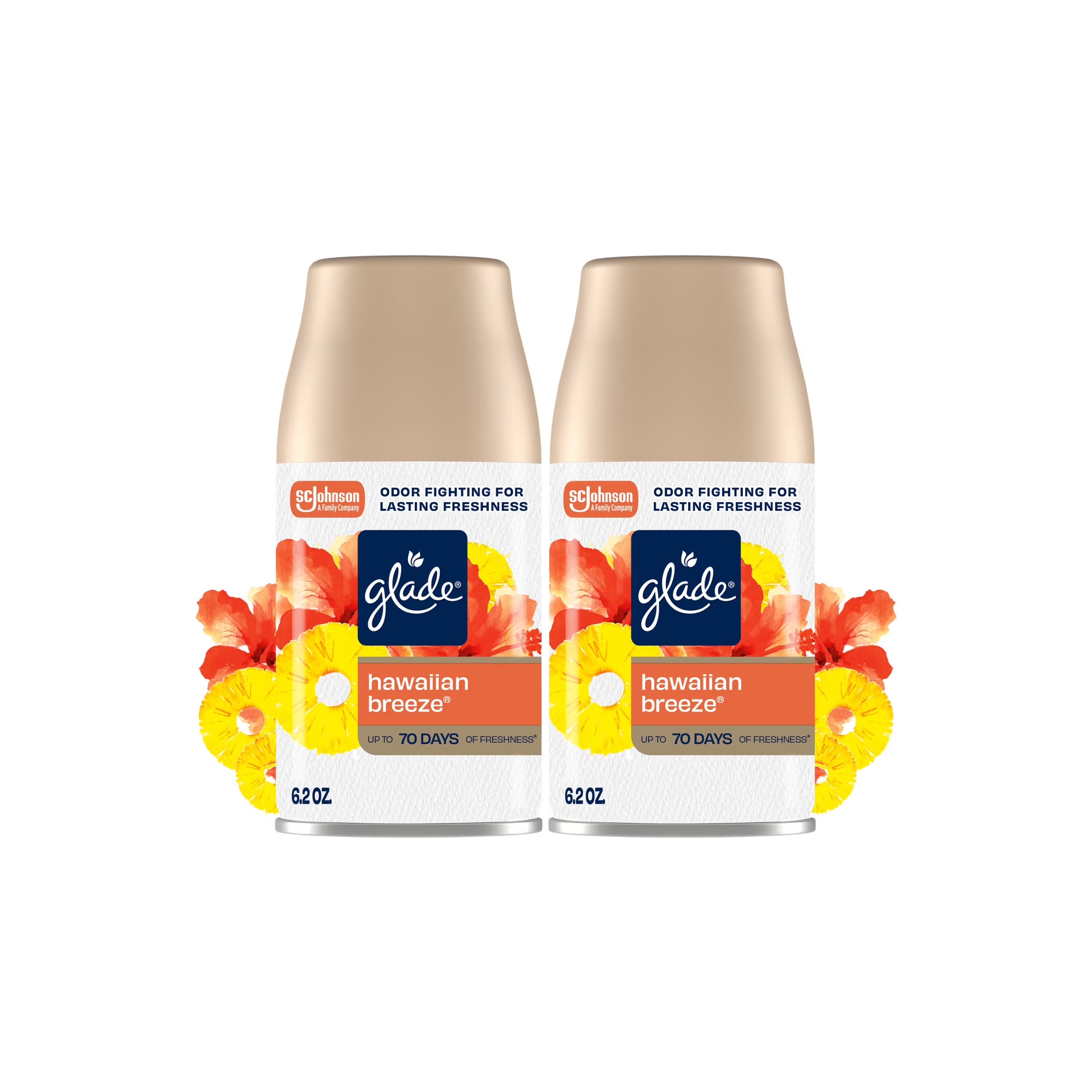 Glade Automatic Spray Refill, Air Freshener, Hawaiian Breeze®, 2 Refills, 2 x