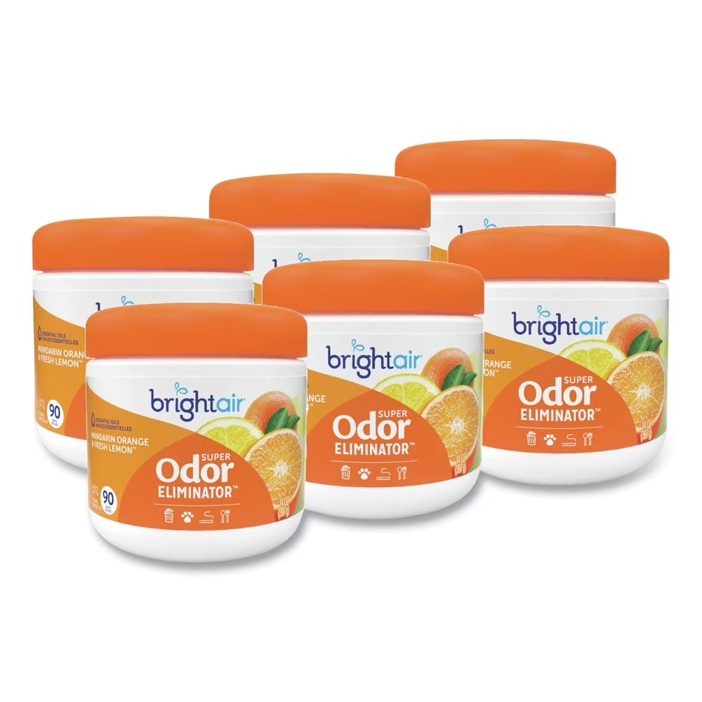 BRIGHT Air Super Odor Eliminator, Mandarin Orange and Fresh Lemon, 14oz, - View 2