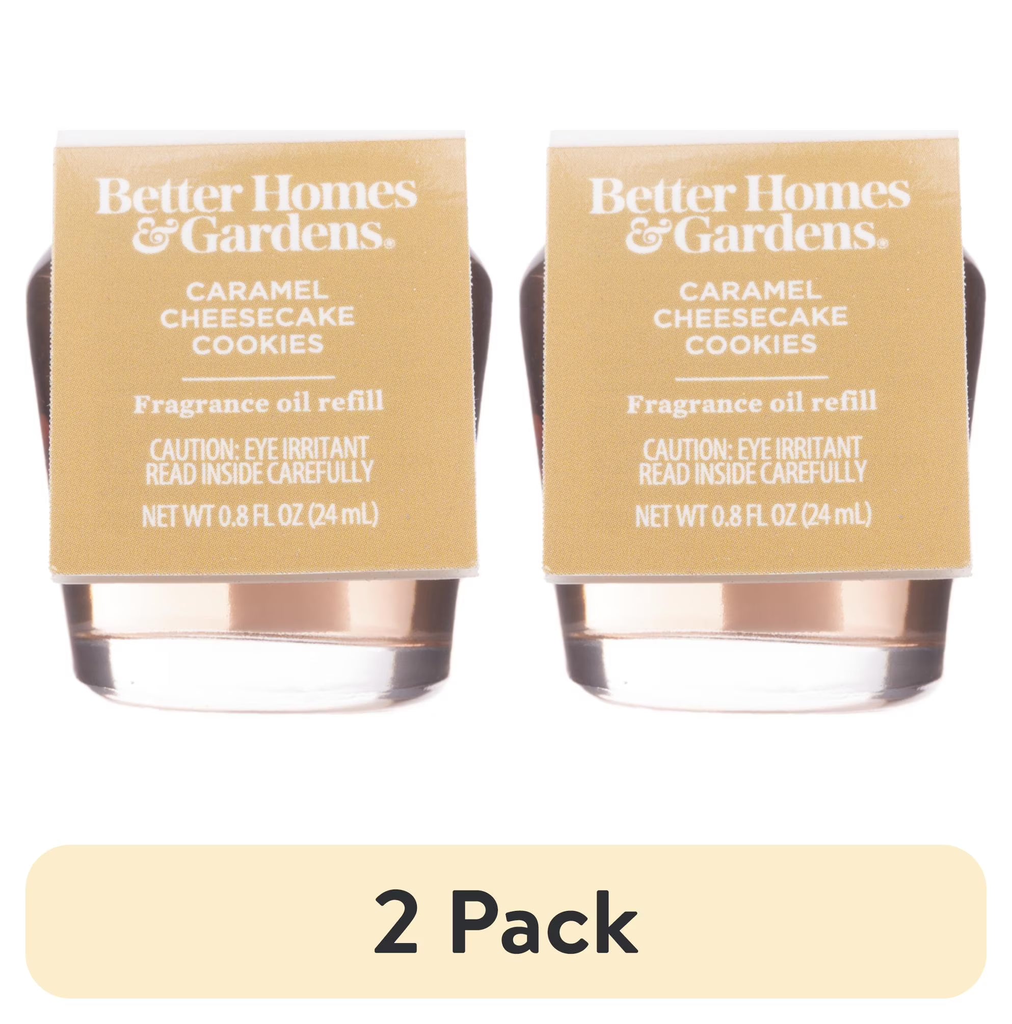 (2 pack) Better Homes & Gardens Aroma Accents Oil Refill 24 mL, Caramel - View 2