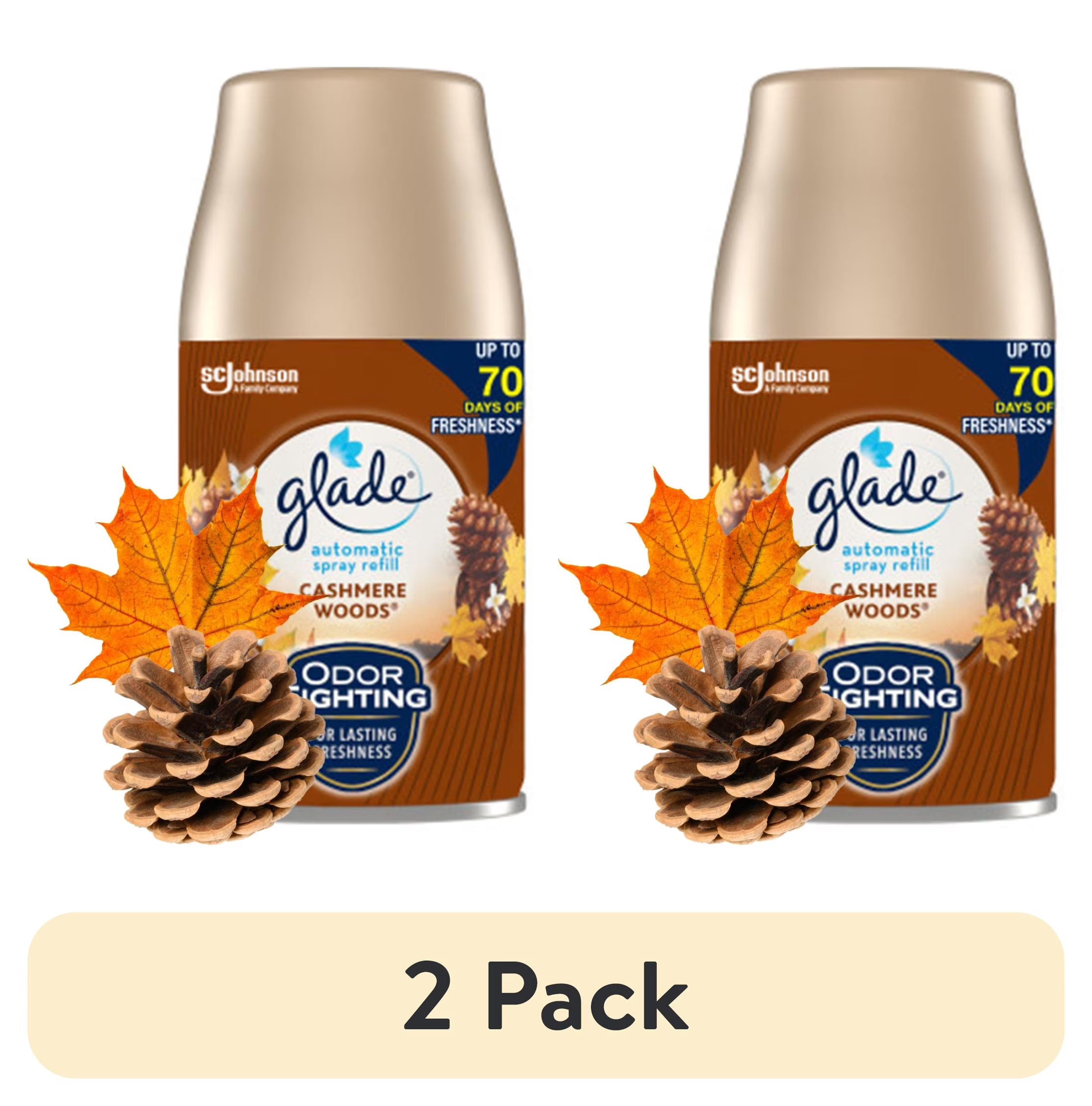 Glade Automatic Spray Refill, Air Freshener, Cashmere Woods®, 2 Refills, 2 x - View 2