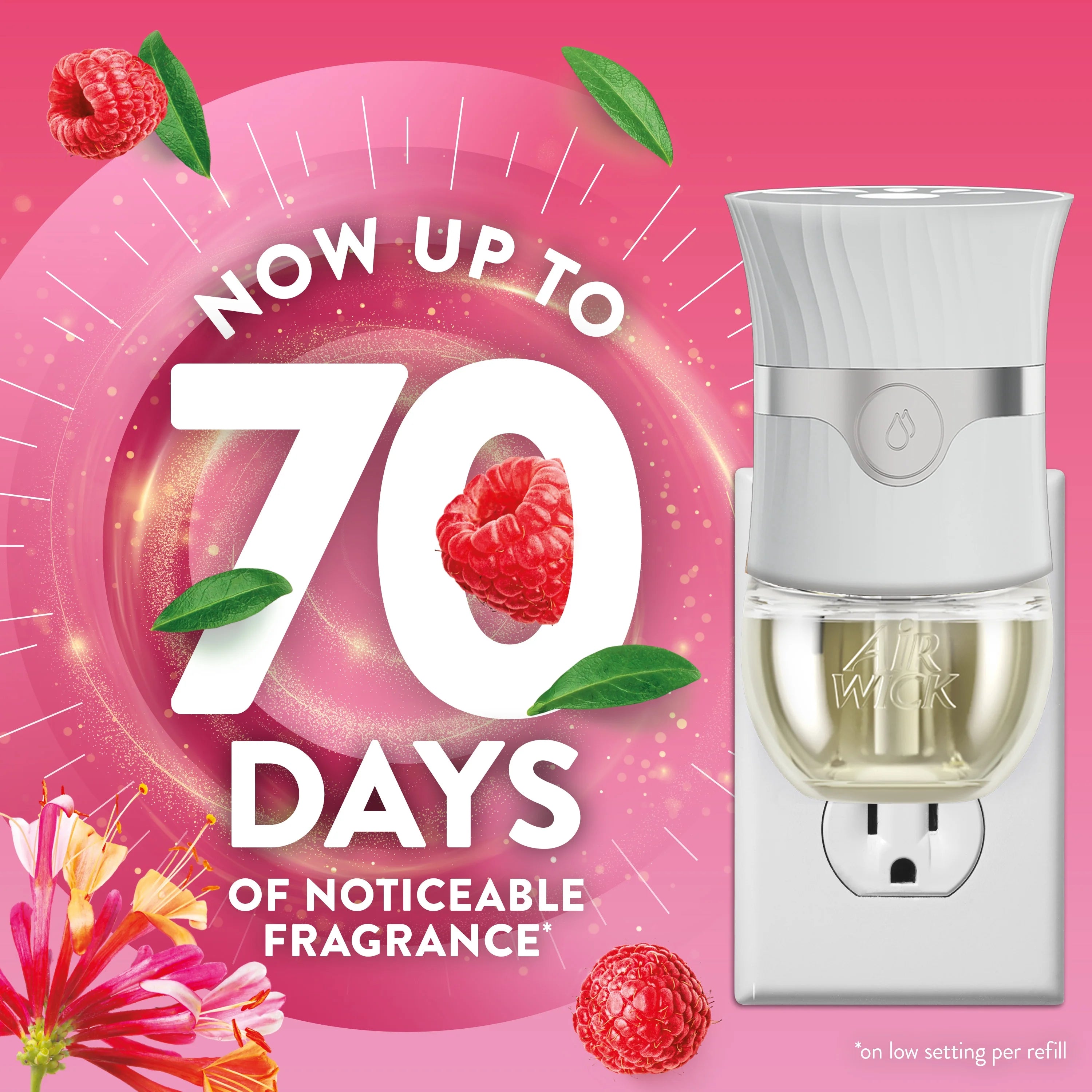 Air Wick Plug-In Air Freshener Scented Oil Refills,Honeysuckle and Raspberry, 2 - View 3