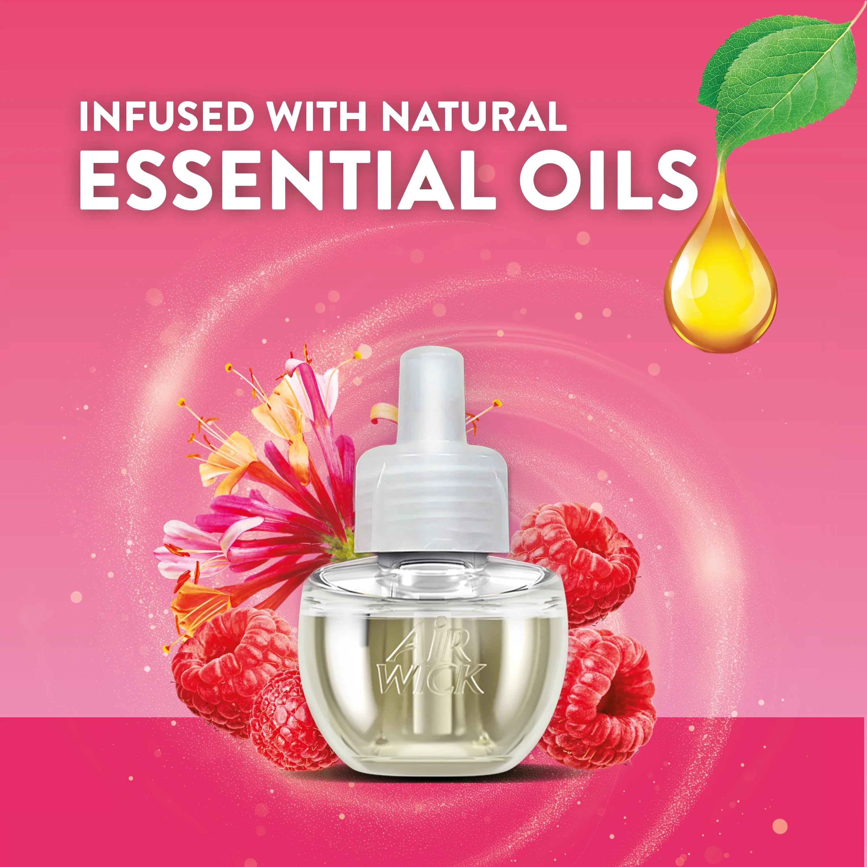 Air Wick Plug-In Air Freshener Scented Oil Refills,Honeysuckle and Raspberry, 2 - View 4