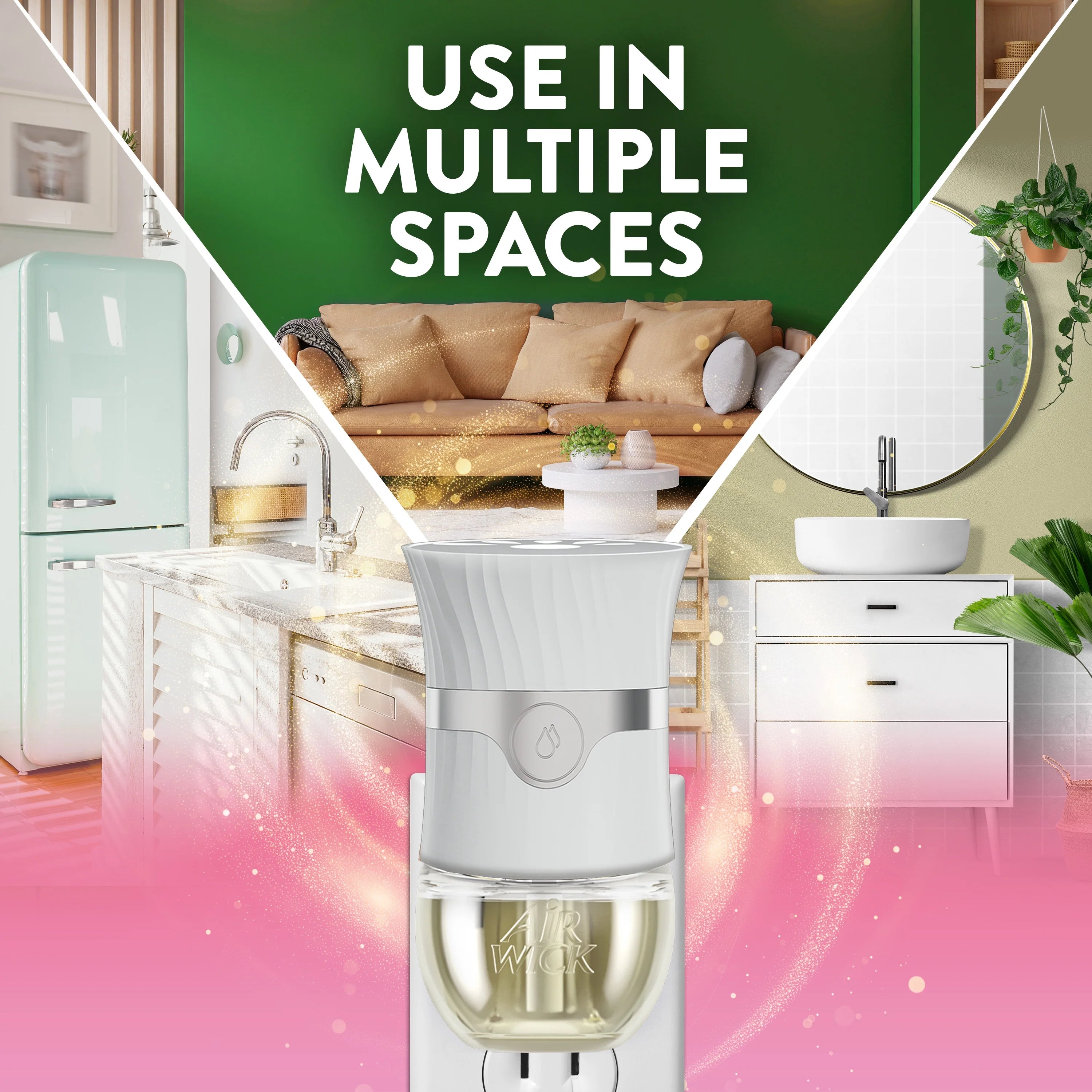 Air Wick Plug-In Air Freshener Scented Oil Refills,Honeysuckle and Raspberry, 2 - View 6