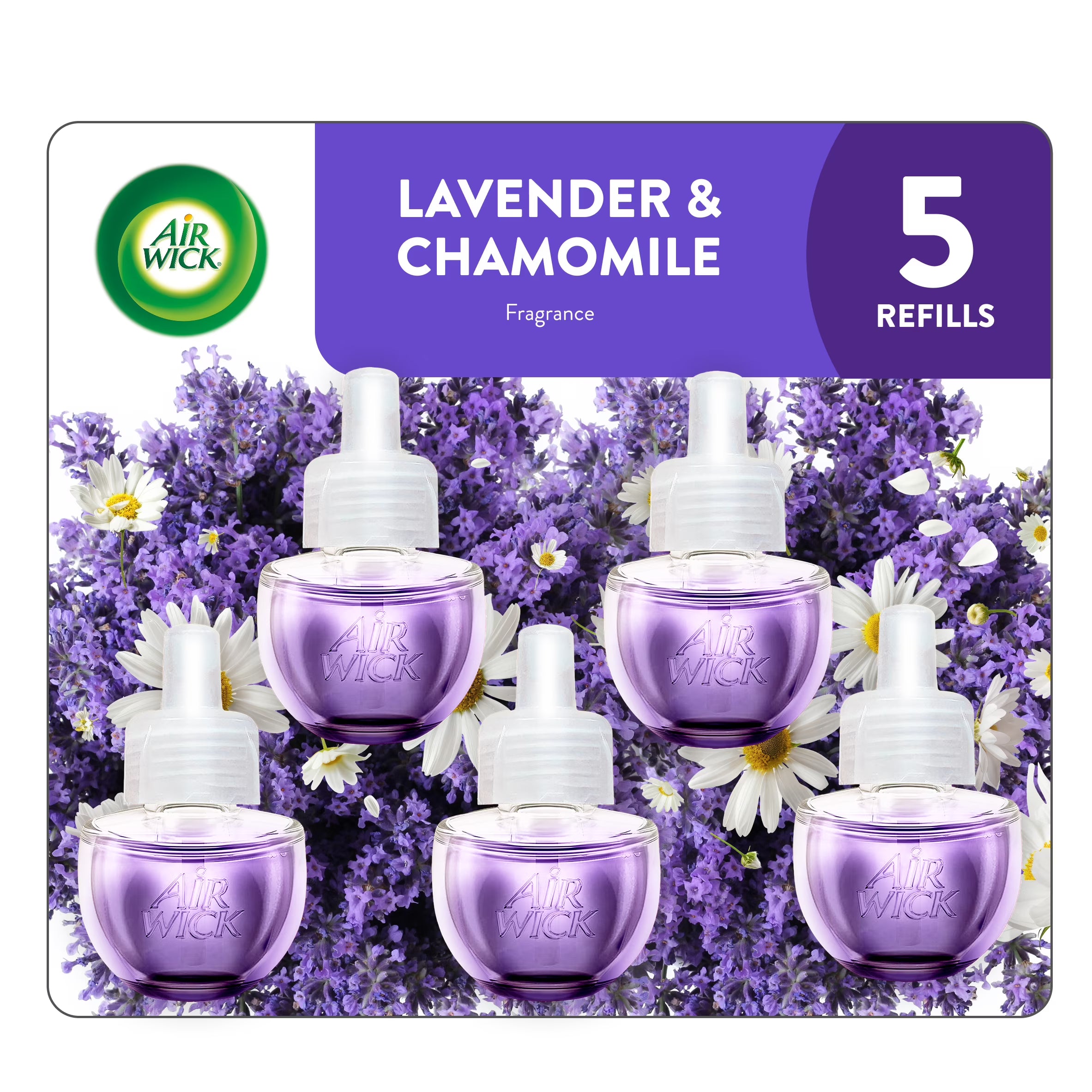 Air Wick Plug-In Scented Oil Air Freshener Warmer Refills, Lavender and - View 3