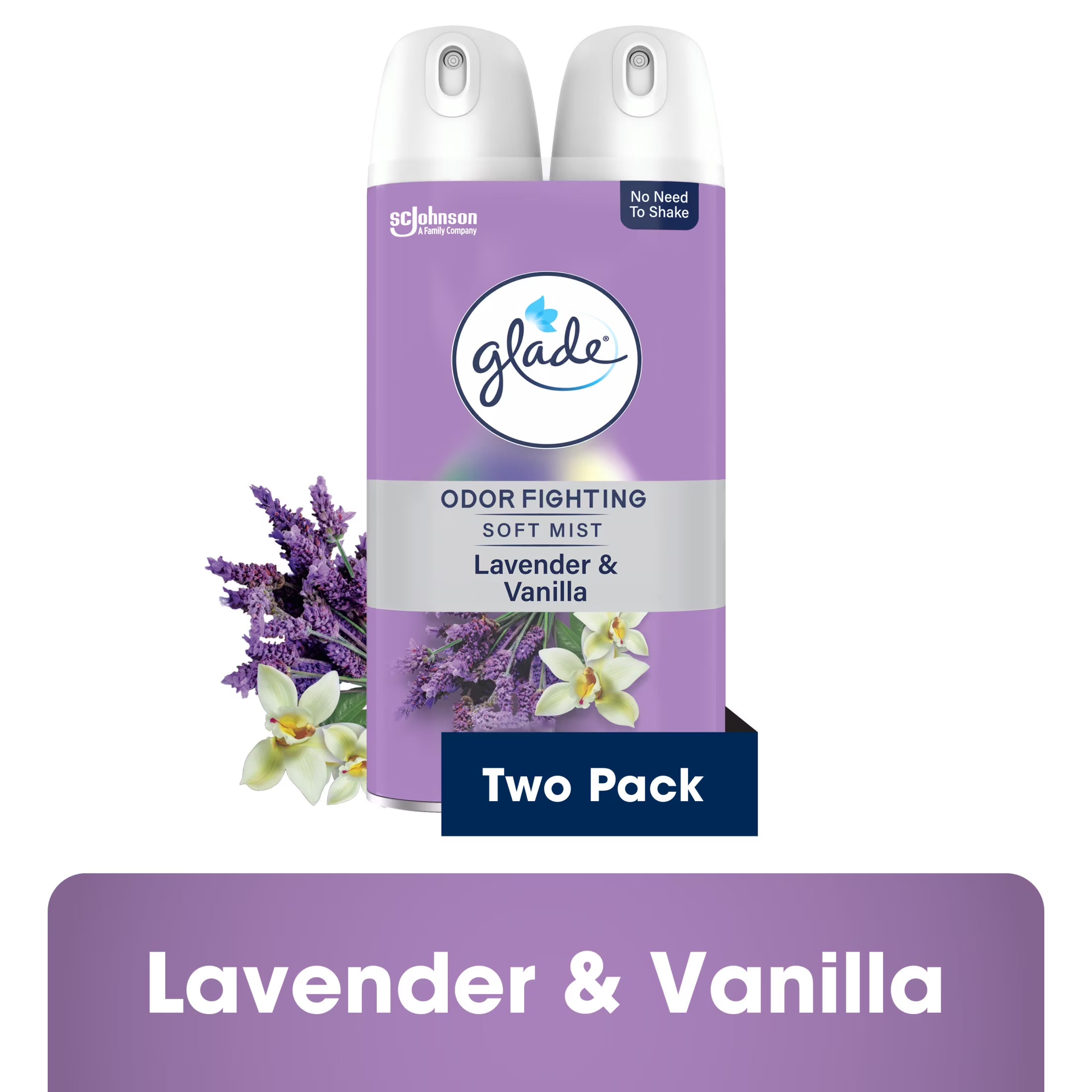 Glade Air Freshener Spray, Lavender & Vanilla scent, Infused with Essential