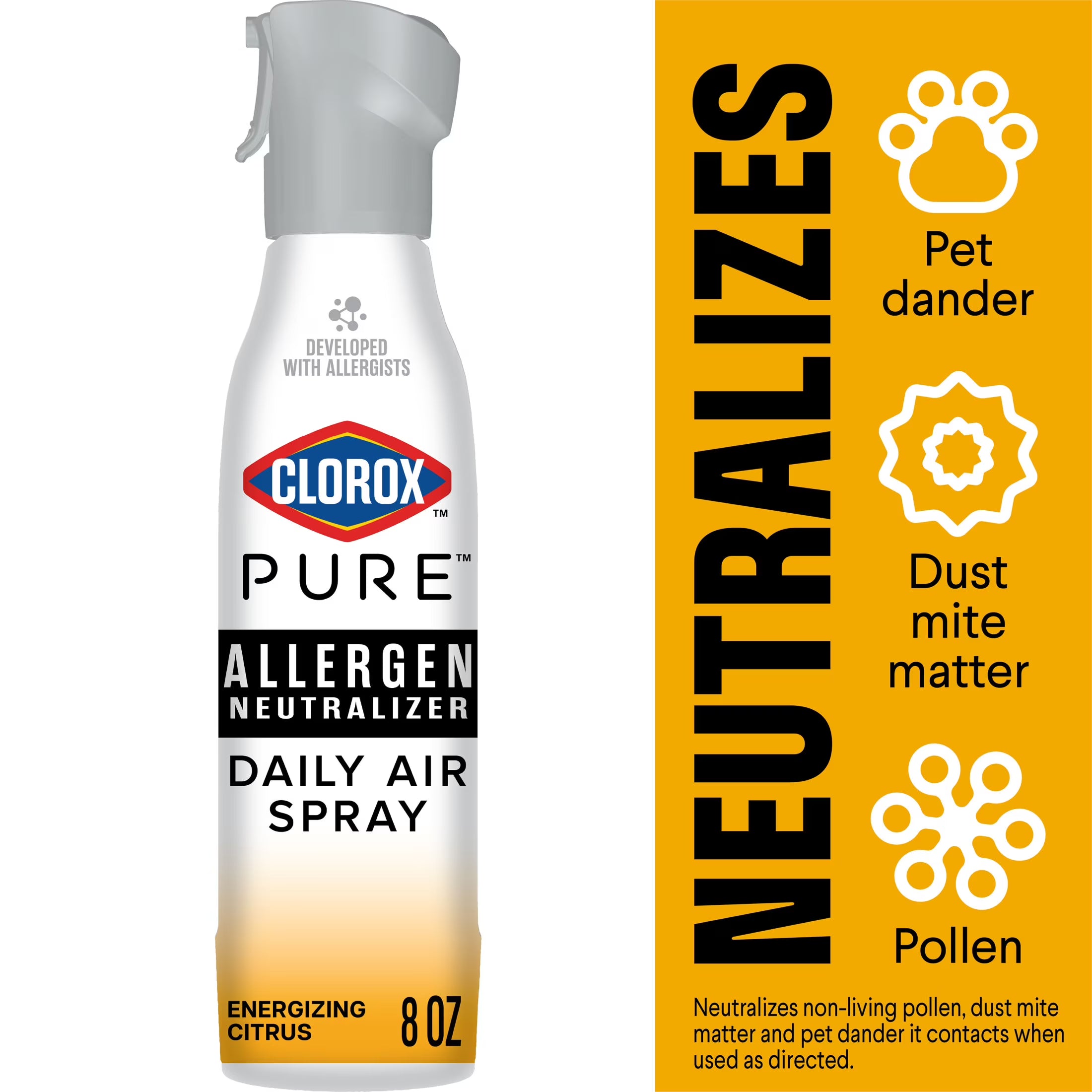 Clorox PURE Allergen Neutralizer Daily Air Spray, Clean Breeze, 8 Ounces - View 2