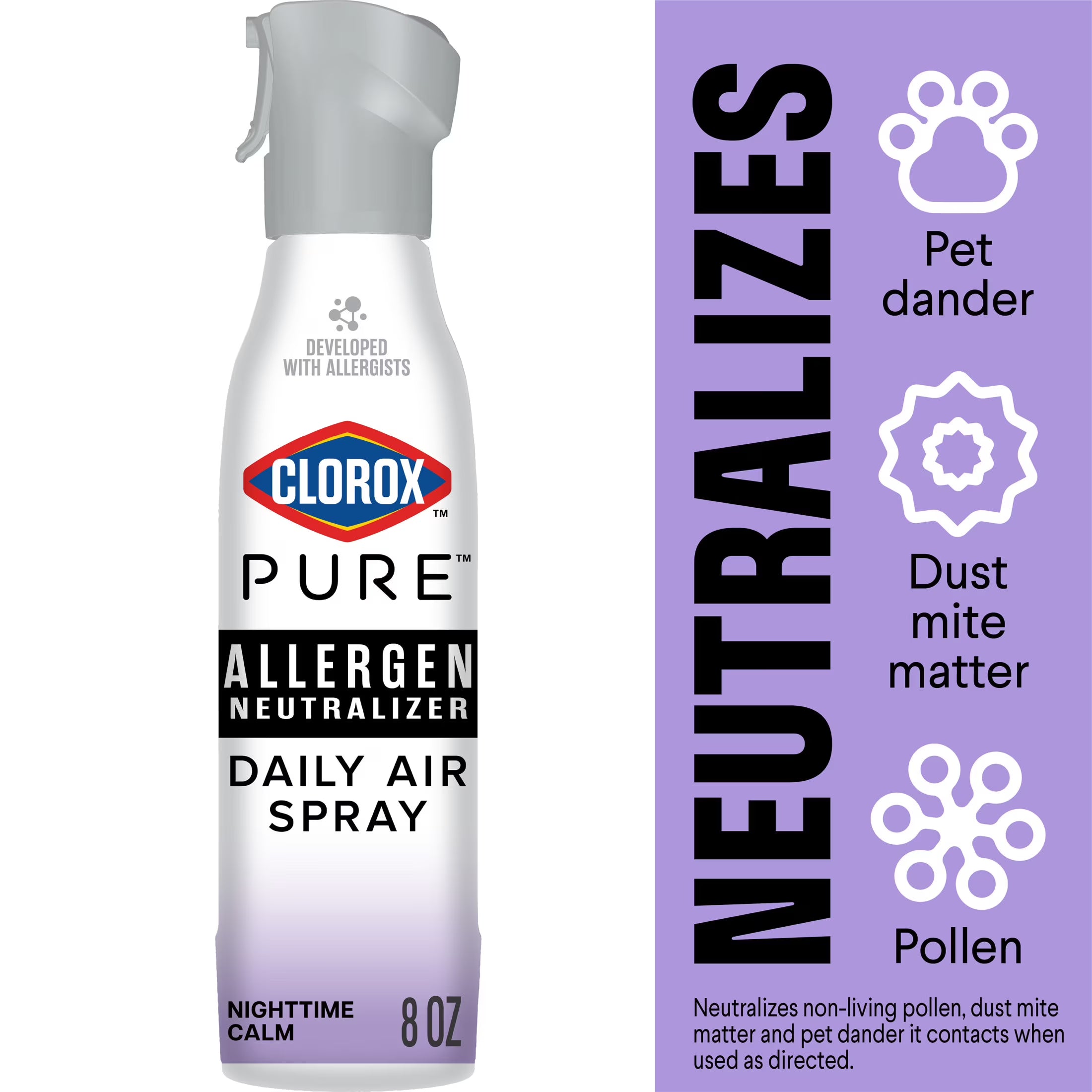Clorox PURE Allergen Neutralizer Daily Air Spray, Clean Breeze, 8 Ounces - View 3