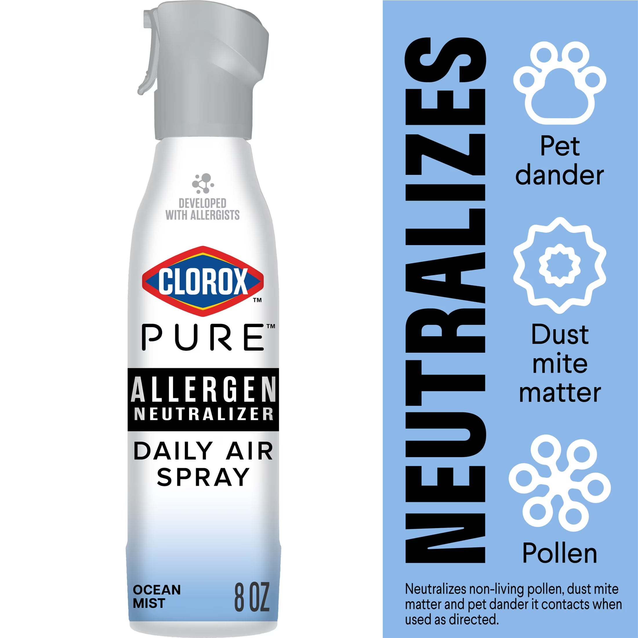 Clorox PURE Allergen Neutralizer Daily Air Spray, Clean Breeze, 8 Ounces - View 4
