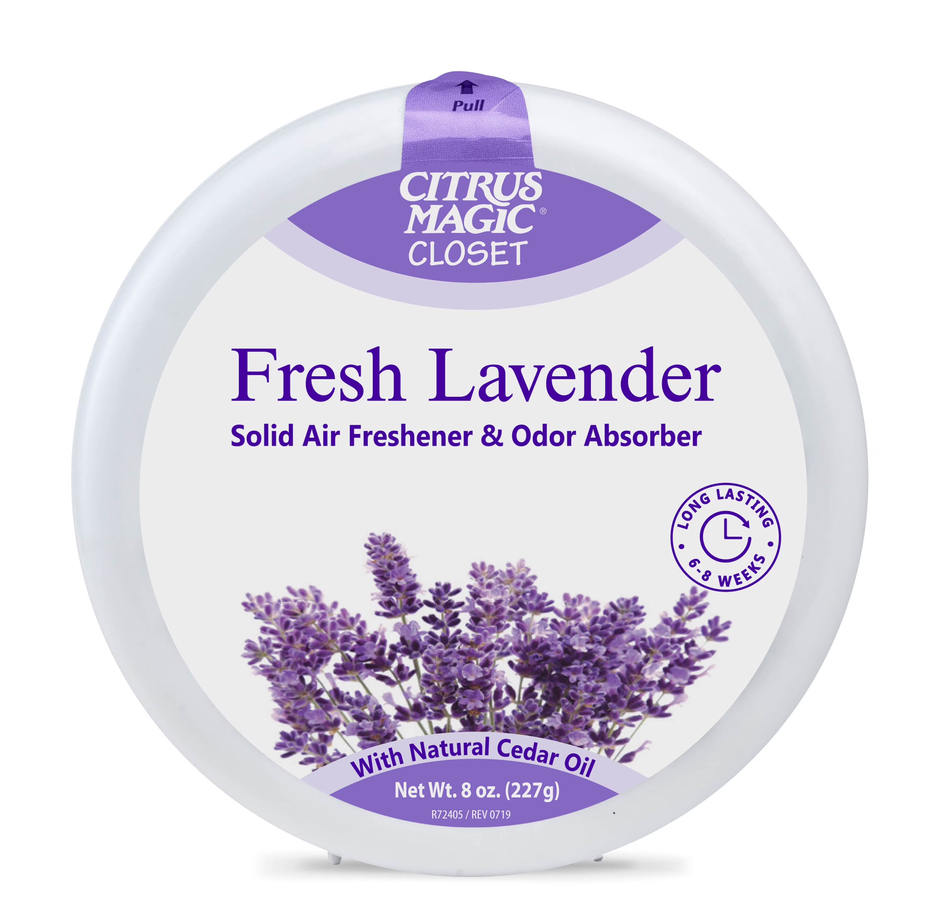 Citrus Magic For Closets Odor Absorbing Solid Air Freshener, Fresh Lavender, 8
