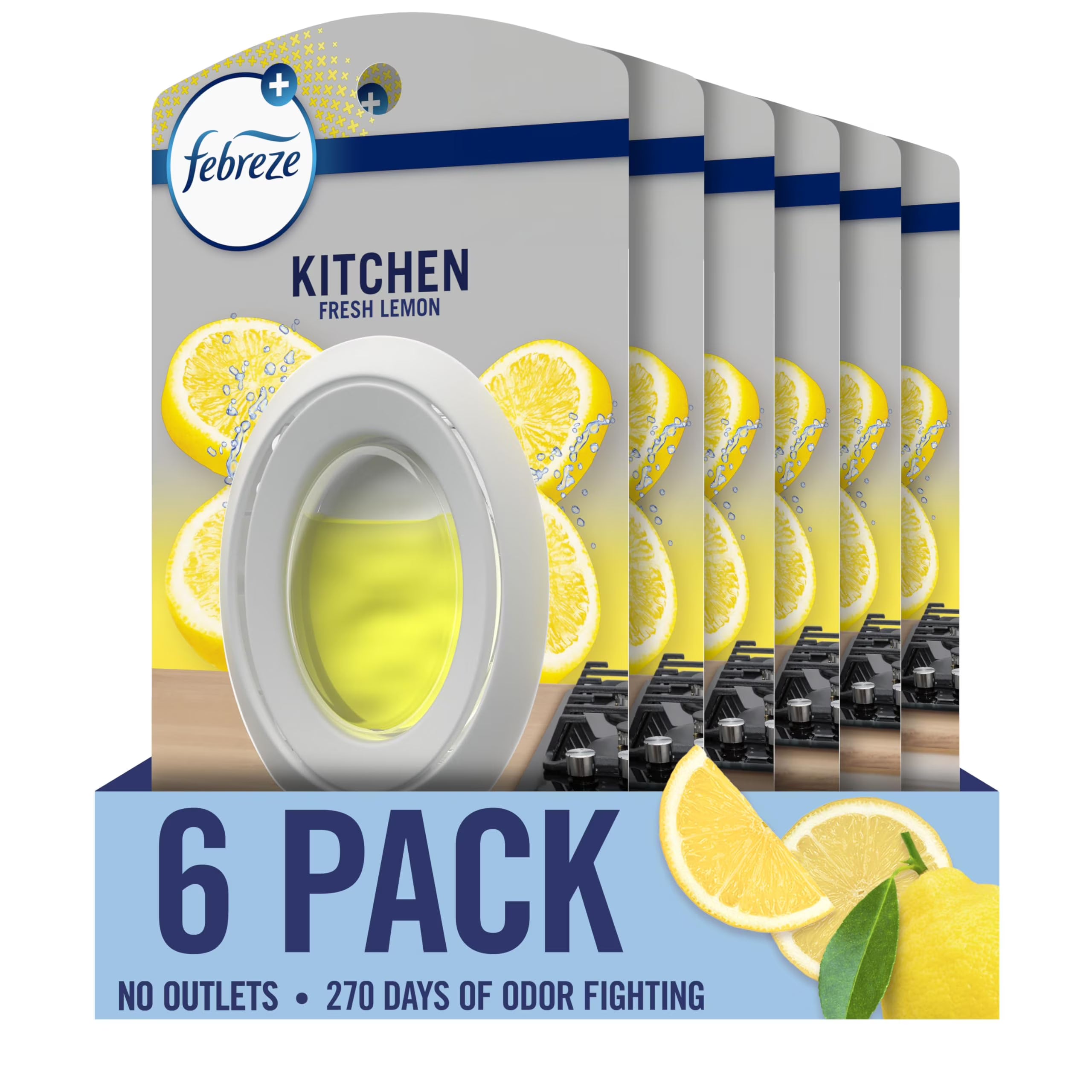Febreze Kitchen Air Freshener, Odor-Fighting, Plug In Alternative, Air