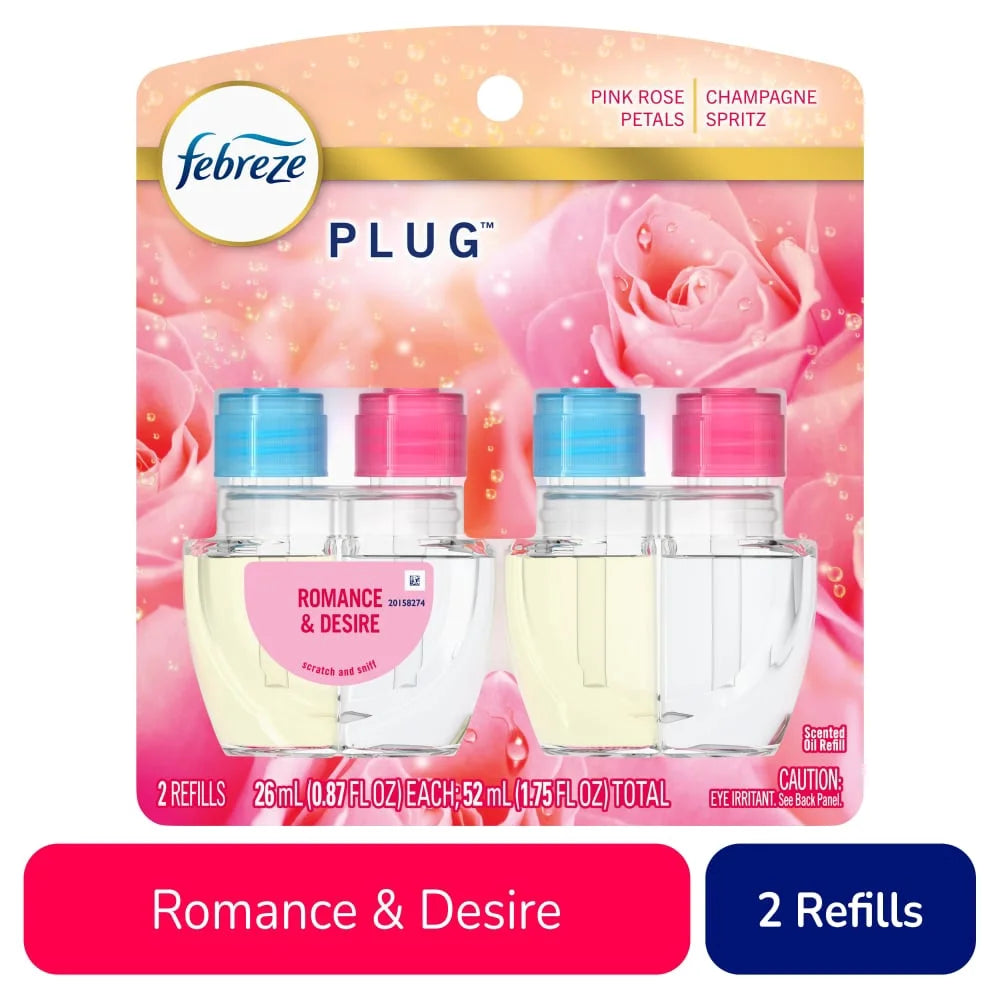 Febreze Plug In Air Freshener Odor-Fighting Scented Oil Refill Romance & Desire - View 2