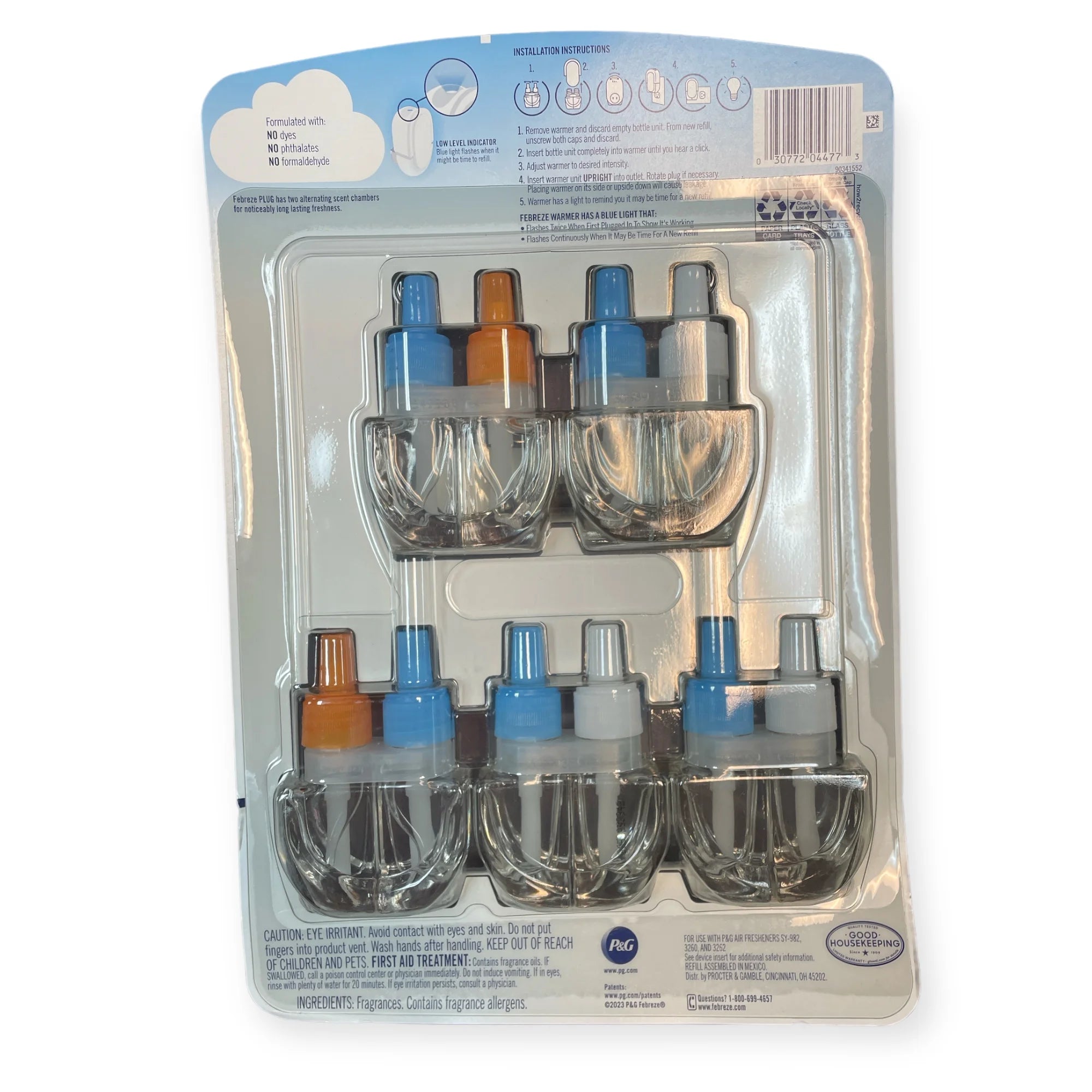 Febreze Plugs Air Freshener Refills, Linen and Sky & Hawaiian Aloha, 5 Pack - View 2