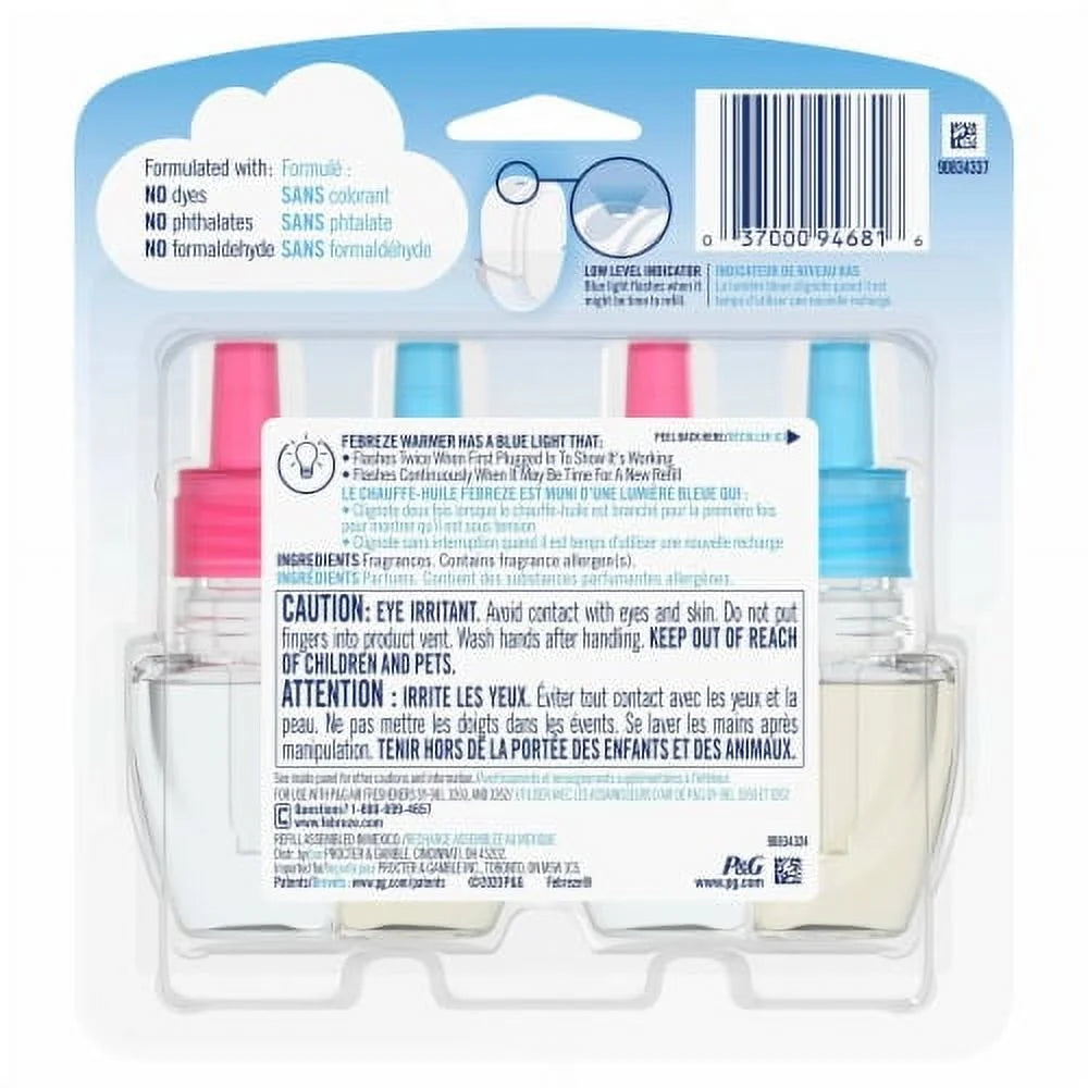 Febreze Downy April Fresh Odor-Eliminating Fade Defy PLUG Air Freshener Oil - View 3